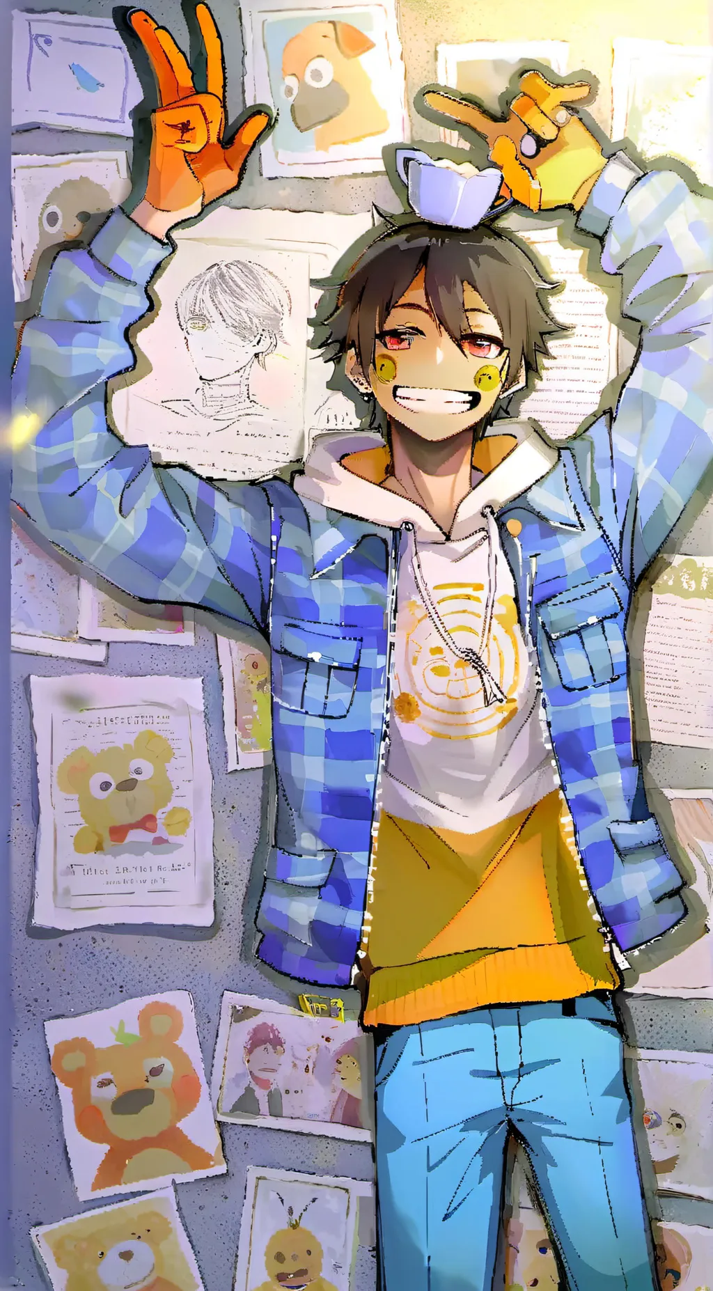 ai character: brother fnaf real background