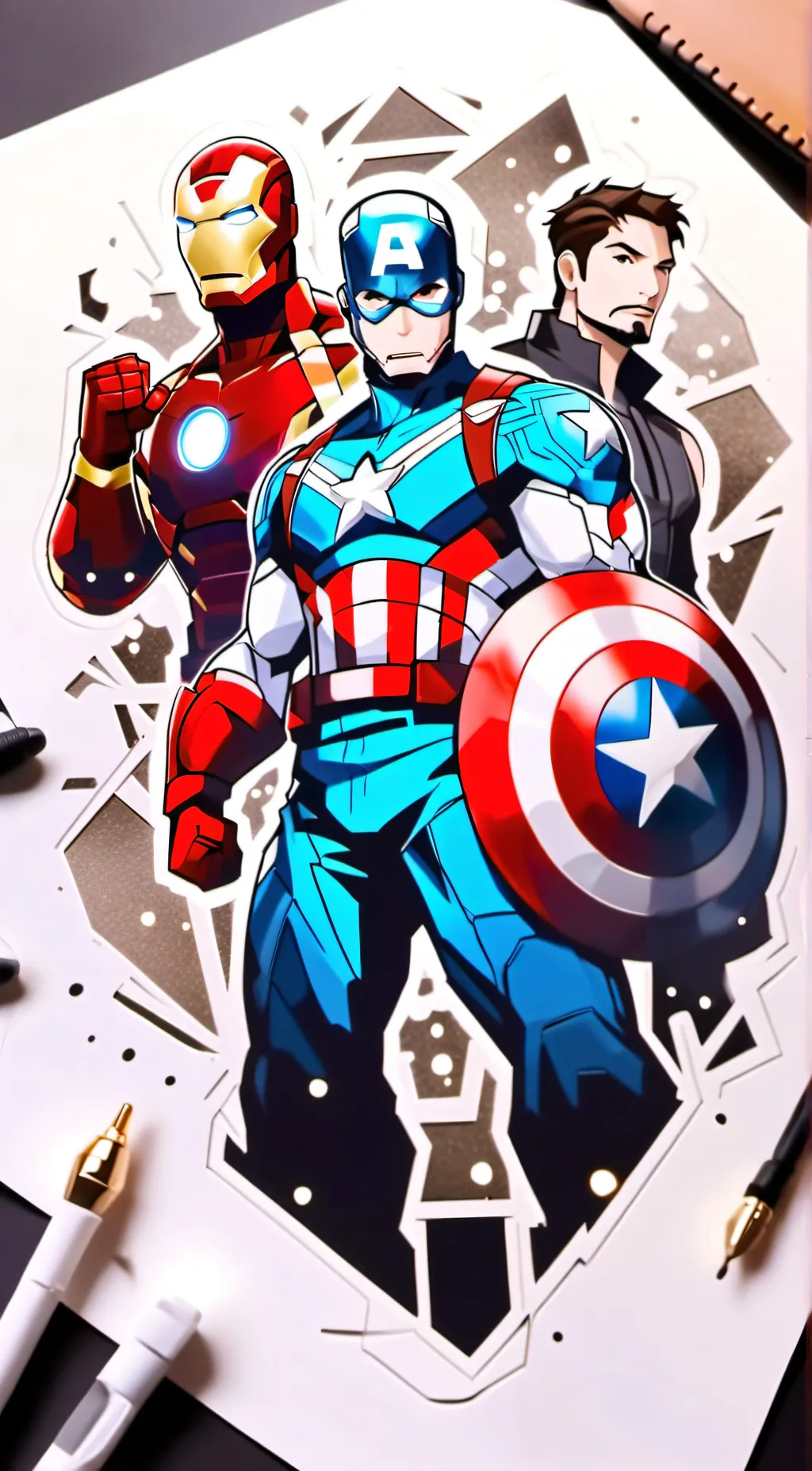 ai character: Avengers background