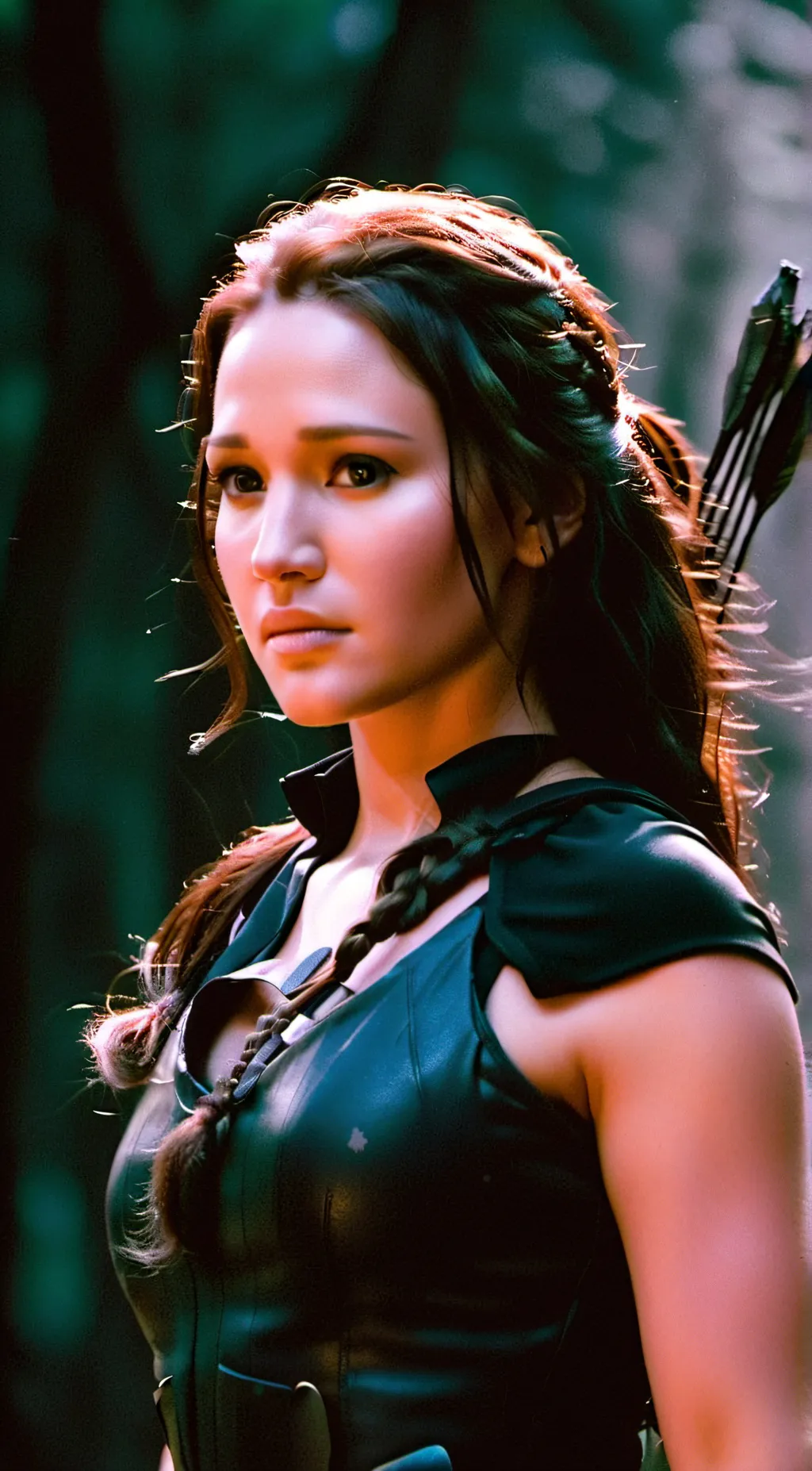 ai character: Katniss Everdeen  background