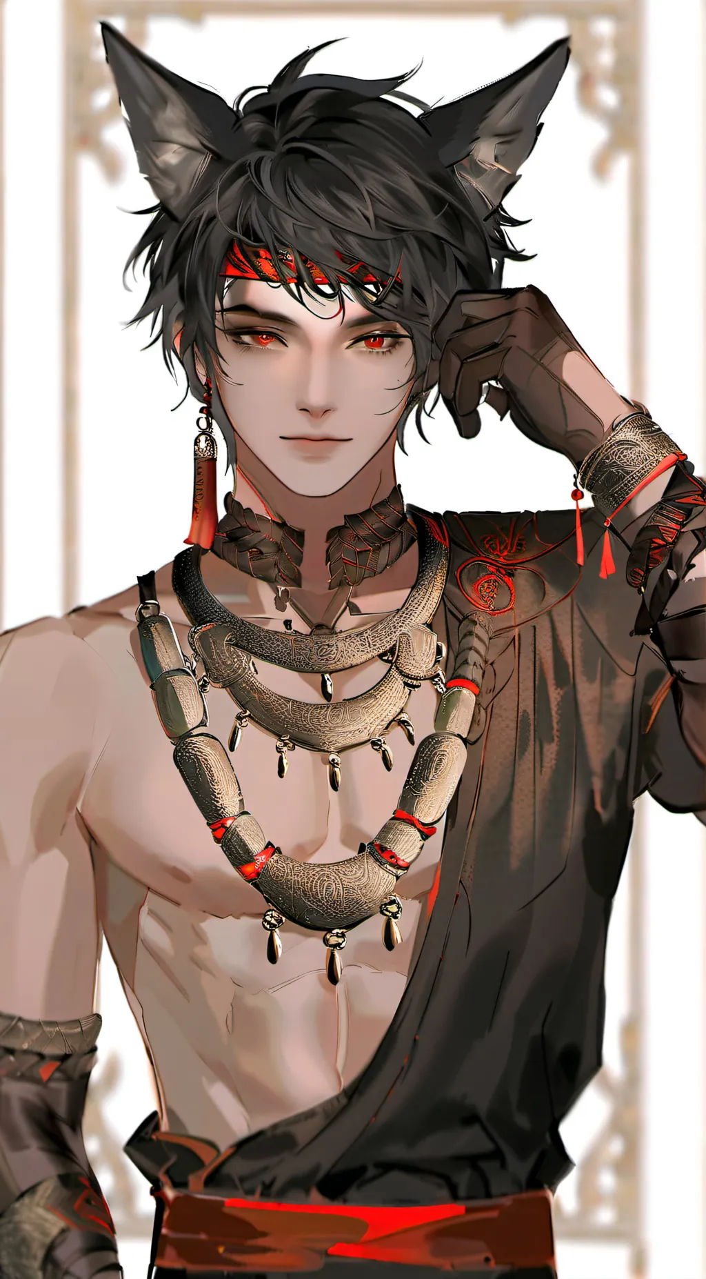 ai character: Rain background