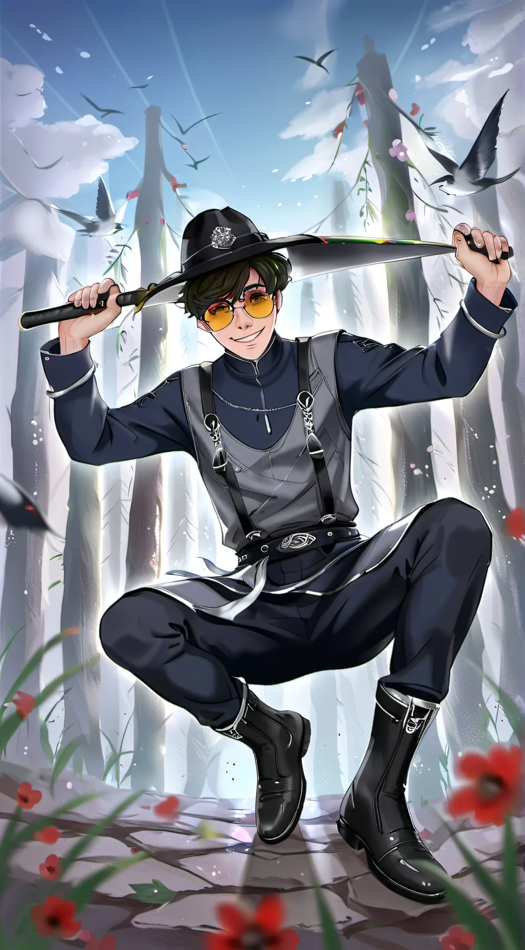 ai character: Braden  background