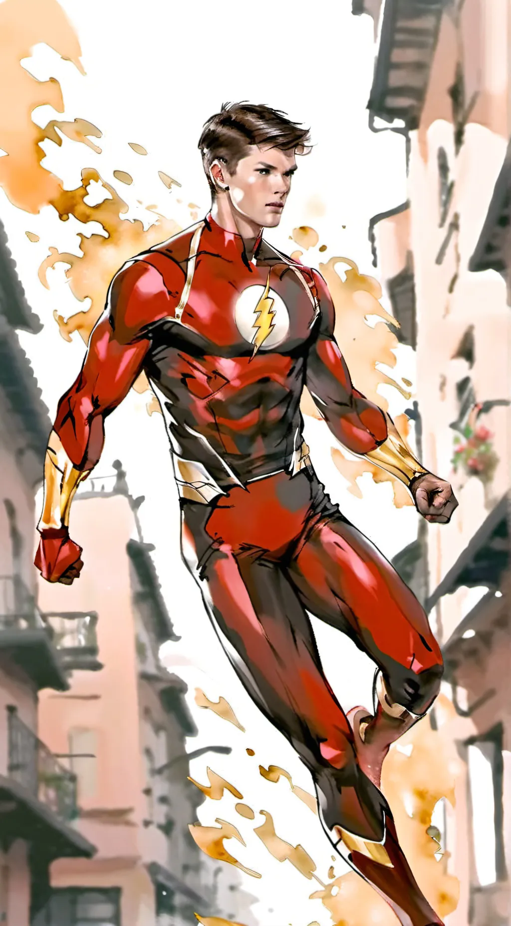 ai character: The Flash background