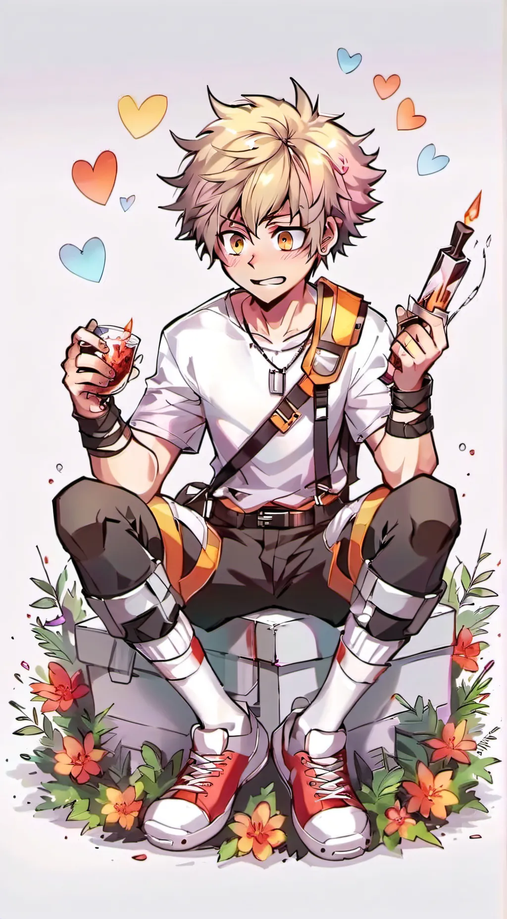 ai character: bakudeku  background