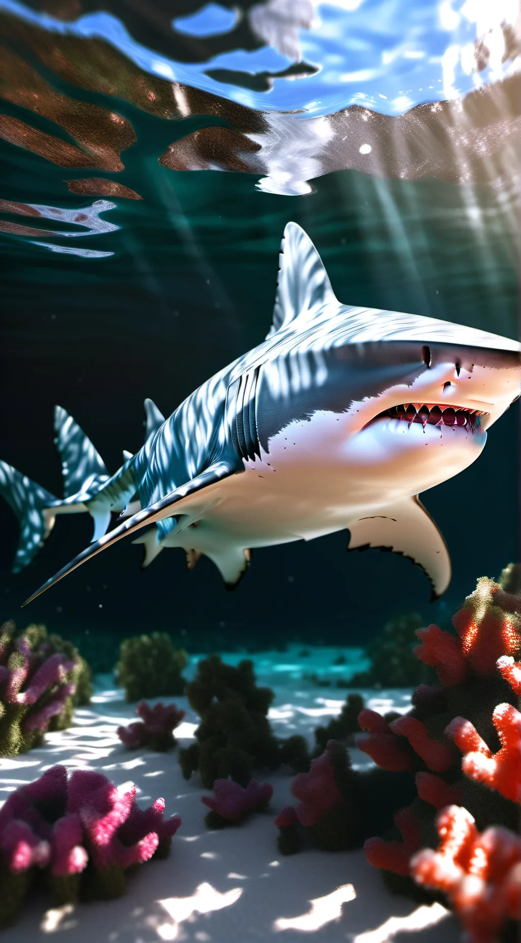 ai character: Shark background