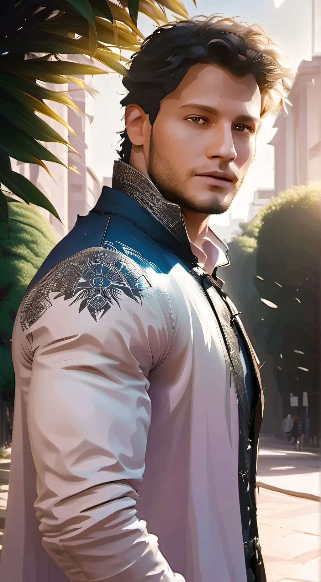 ai character: Sexy boy background