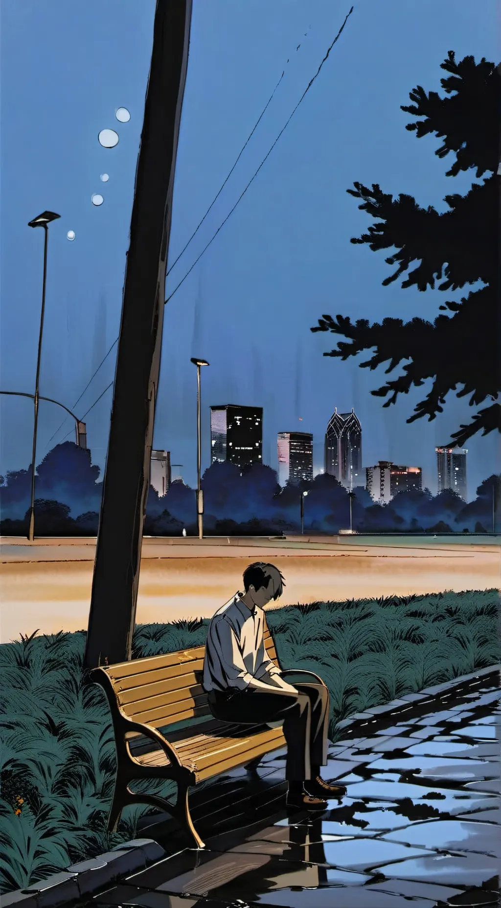 ai character: Depressed person  background