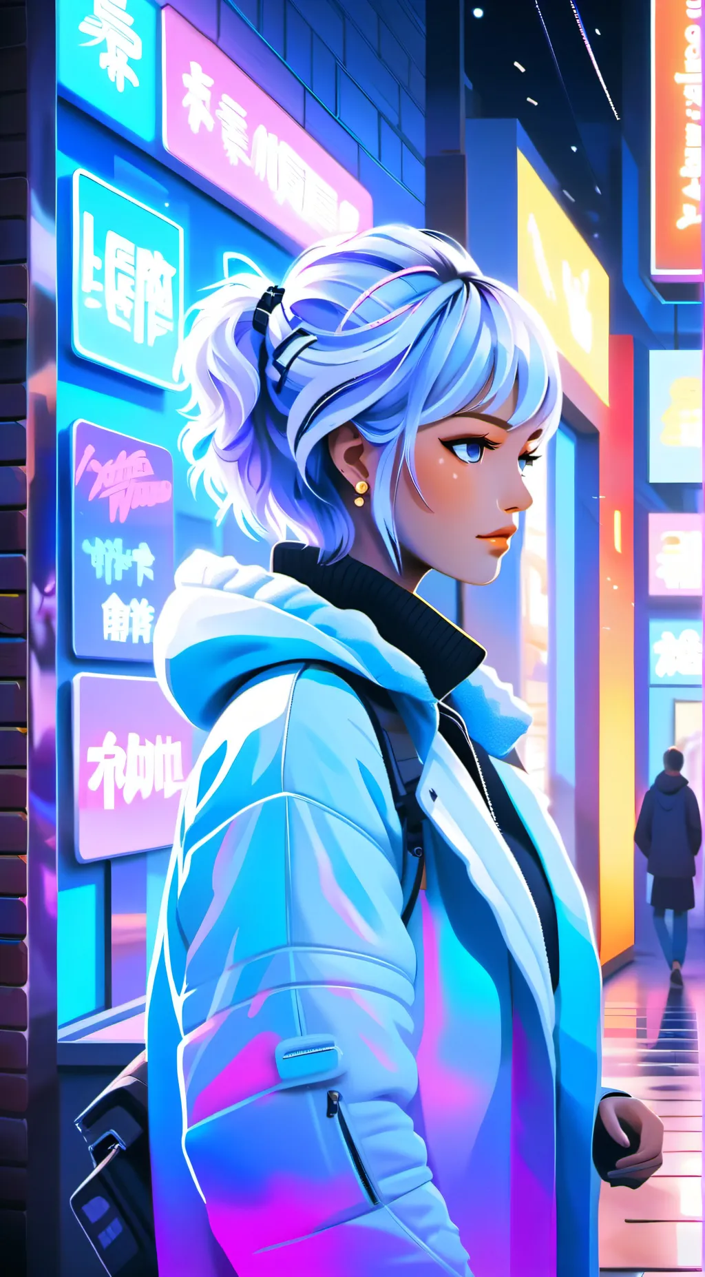 ai character: Lily  background