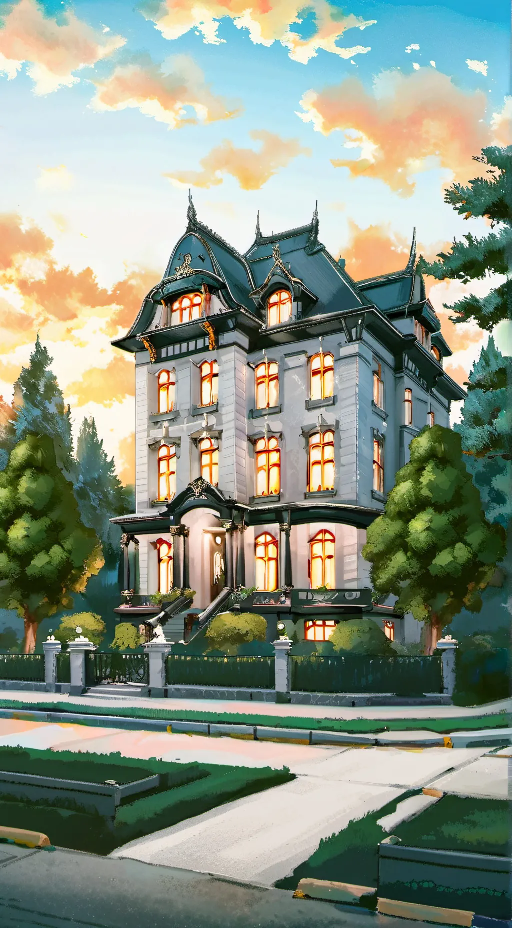 ai character: riddle manor background