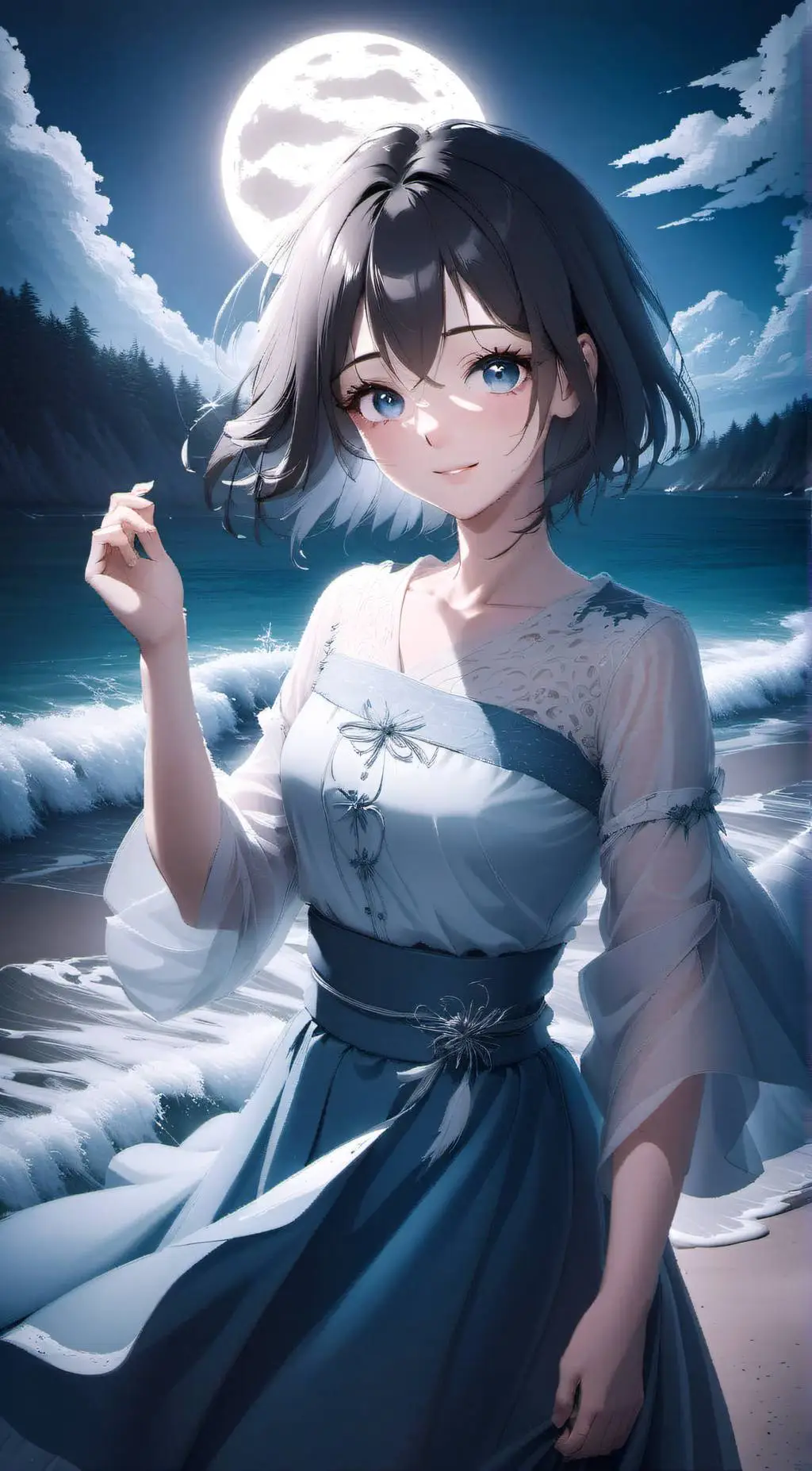 ai character: Luna background