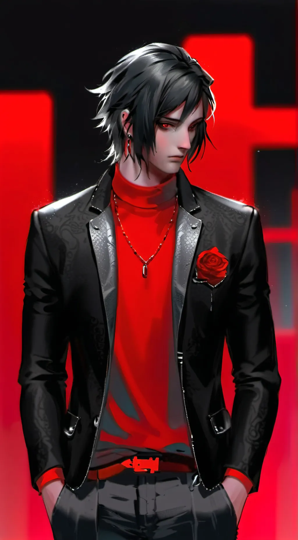 ai character: Sasuke background