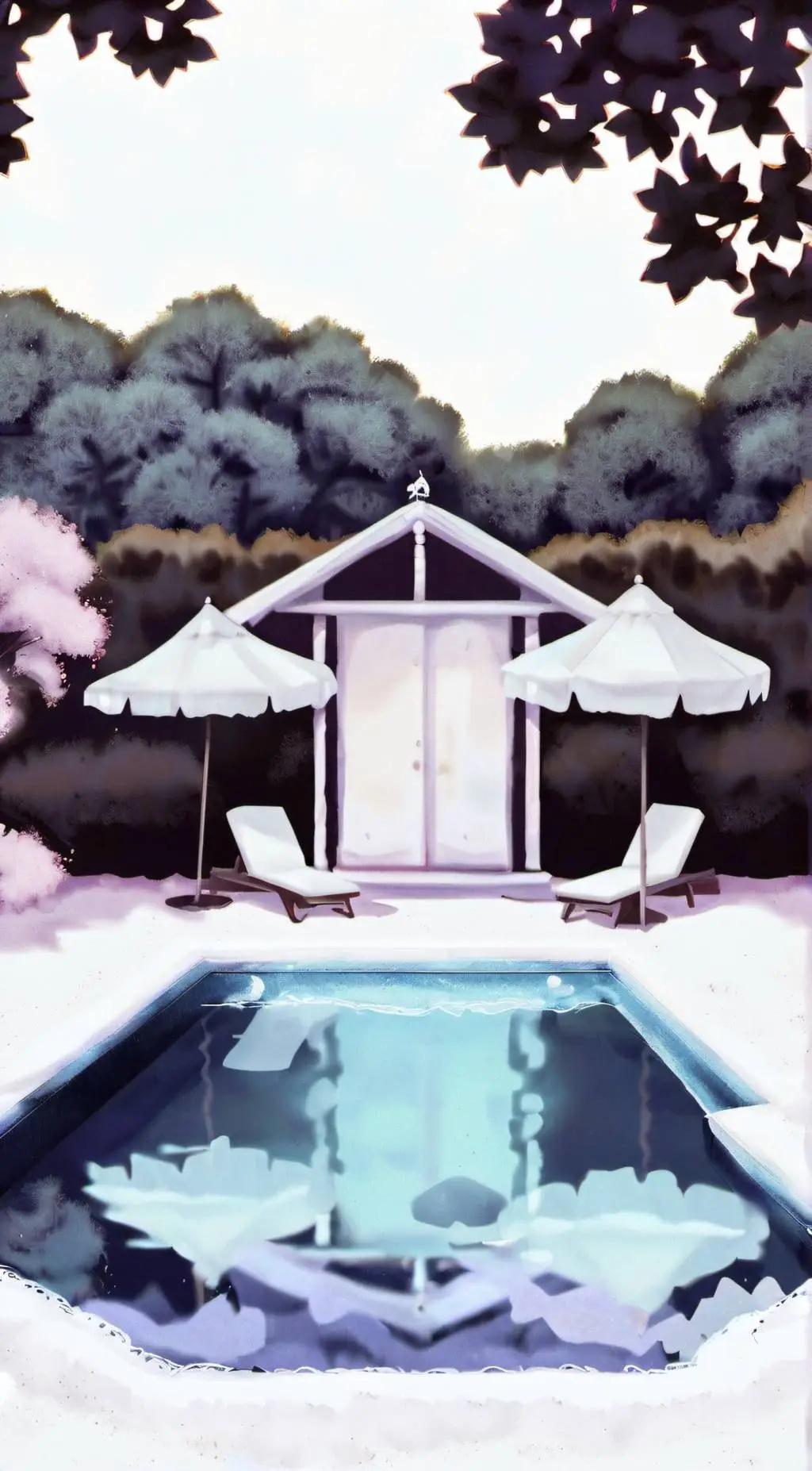 ai character: Hazbin Pool Party! background