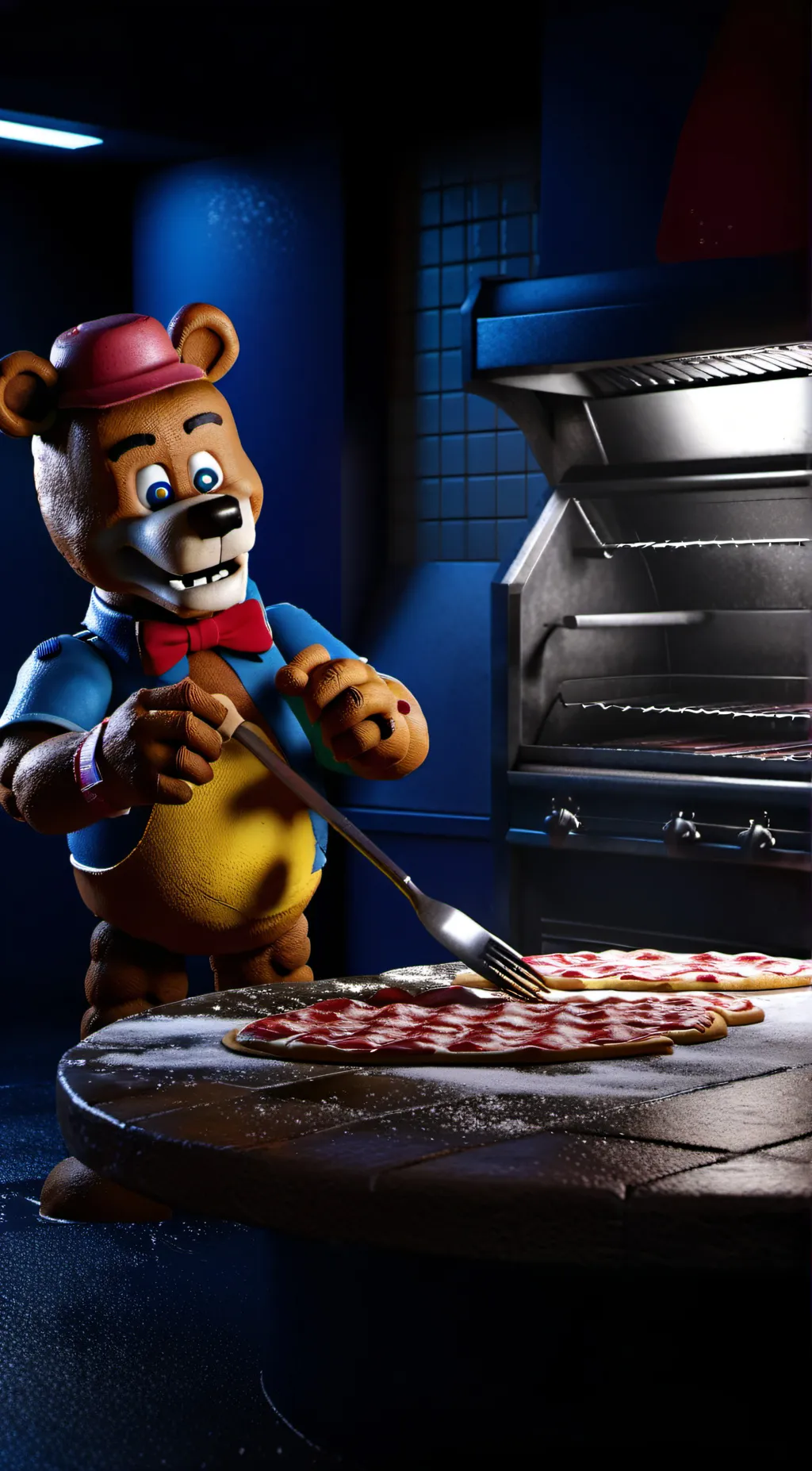 ai character: Freddy’s Pizzeria background