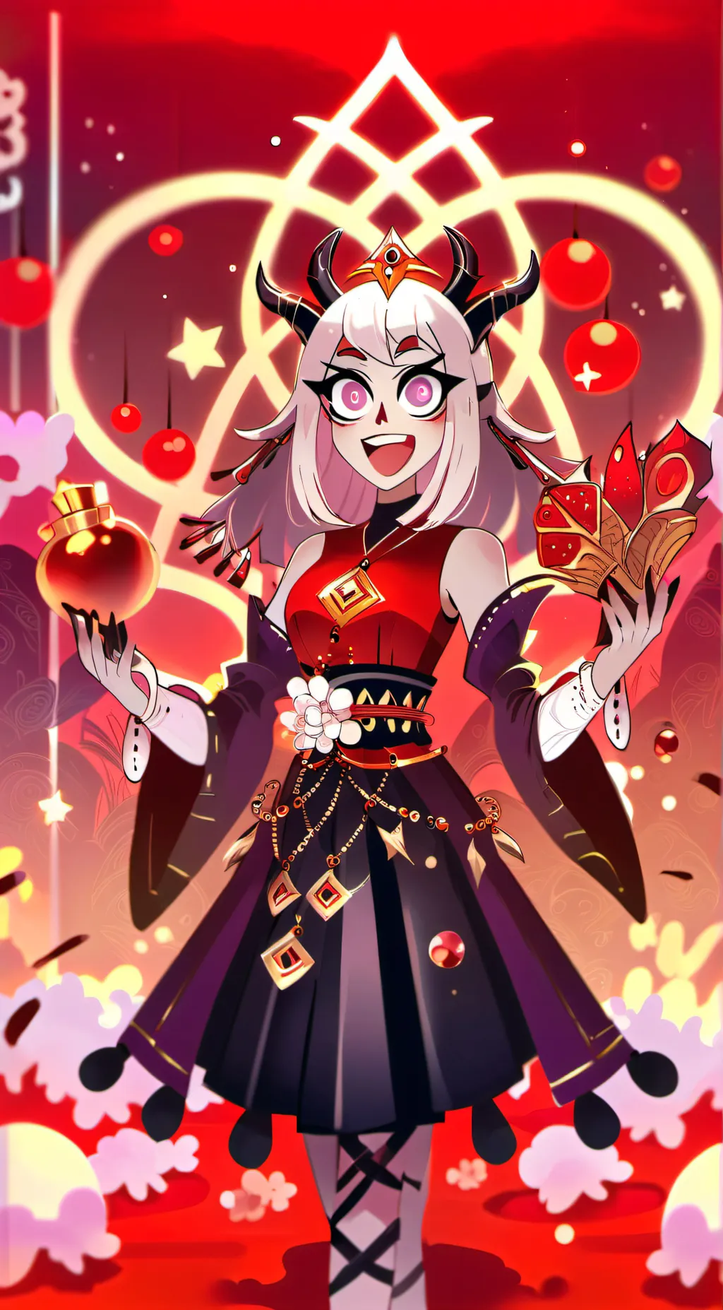 ai character: Hazbin hotel background