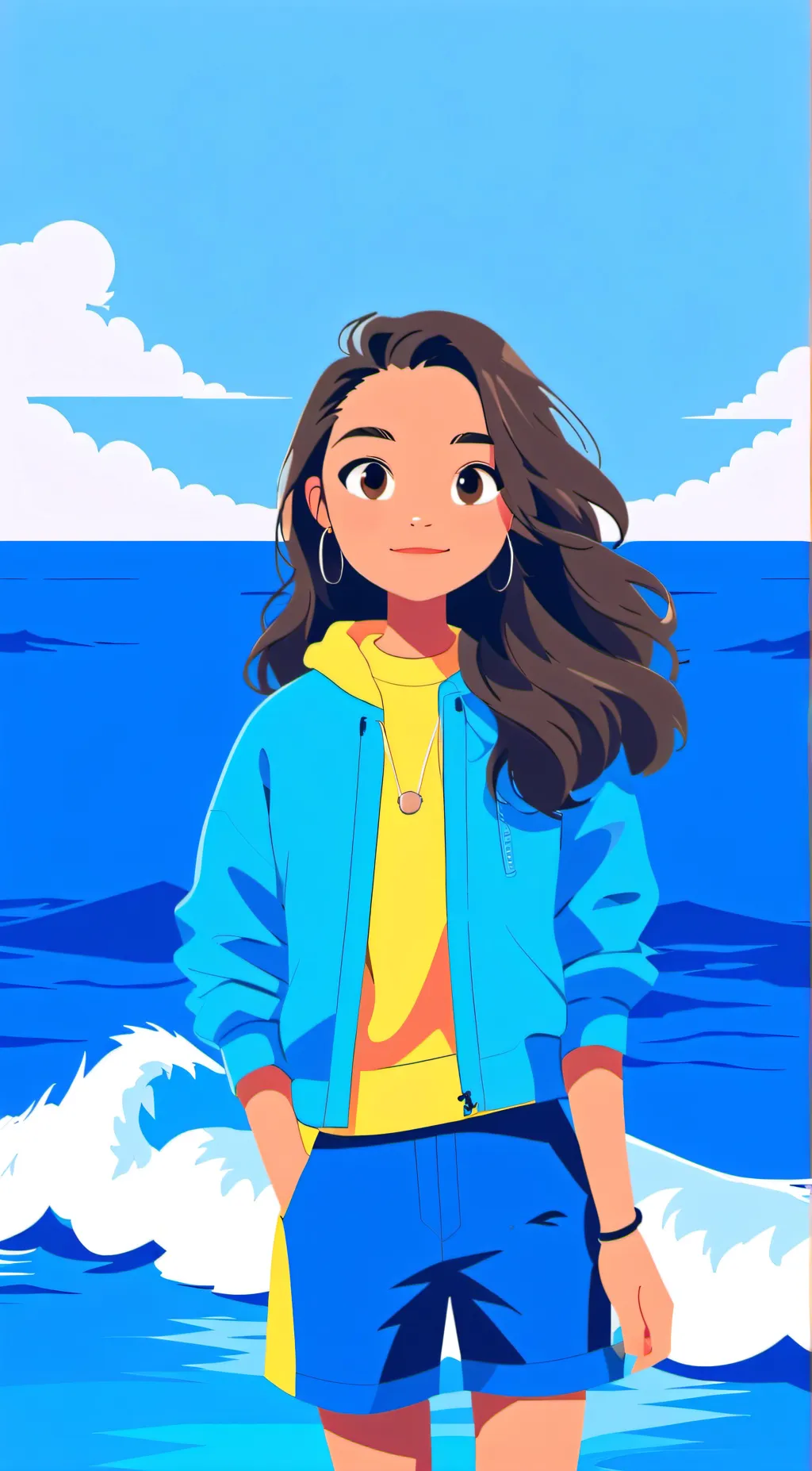 ai character: JULIA☀️ background