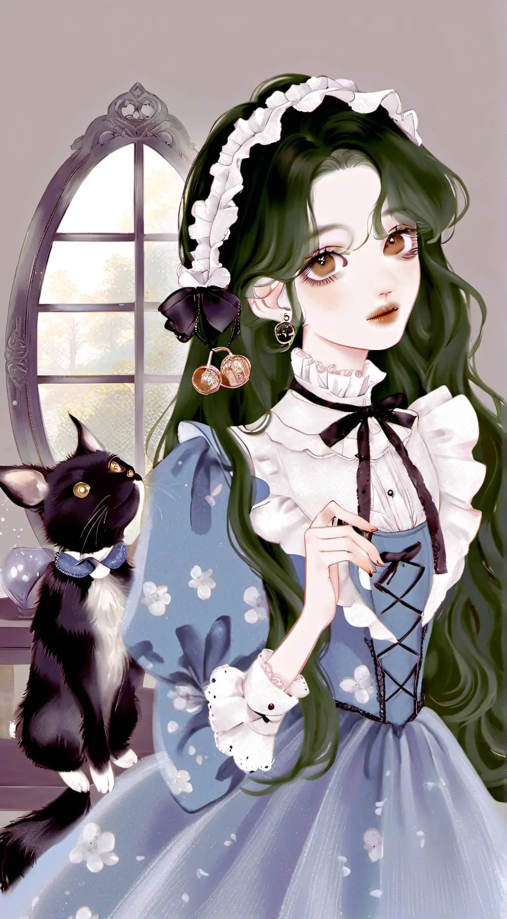 ai character: Melanie  background