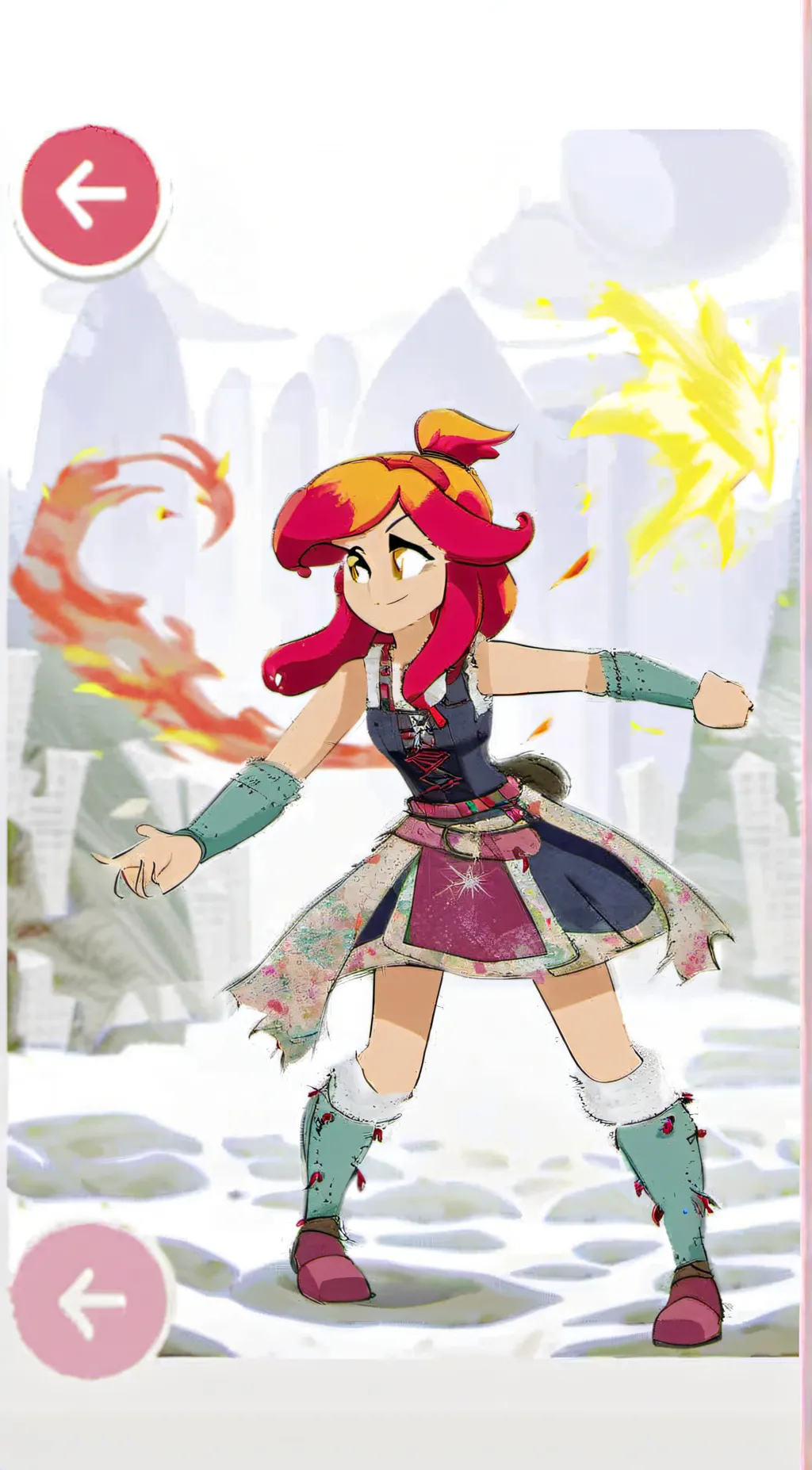 ai character: Sunset Shimmer background