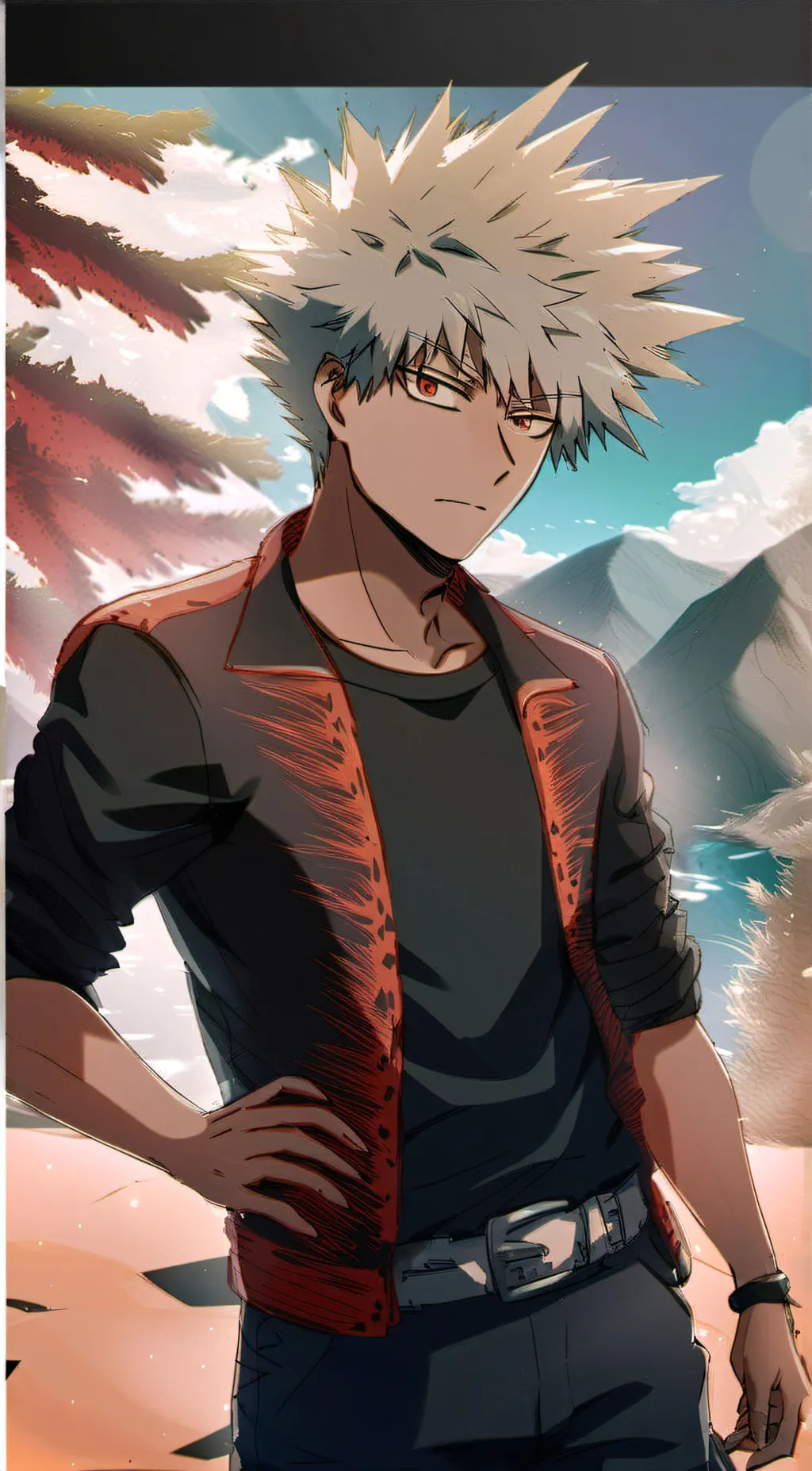 ai character: Bakugo background