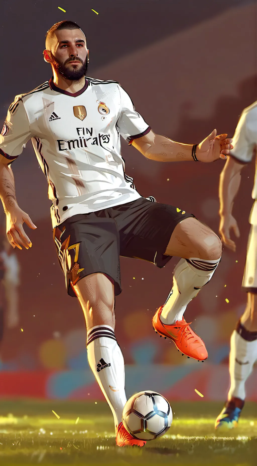 ai character: Karim banzema background