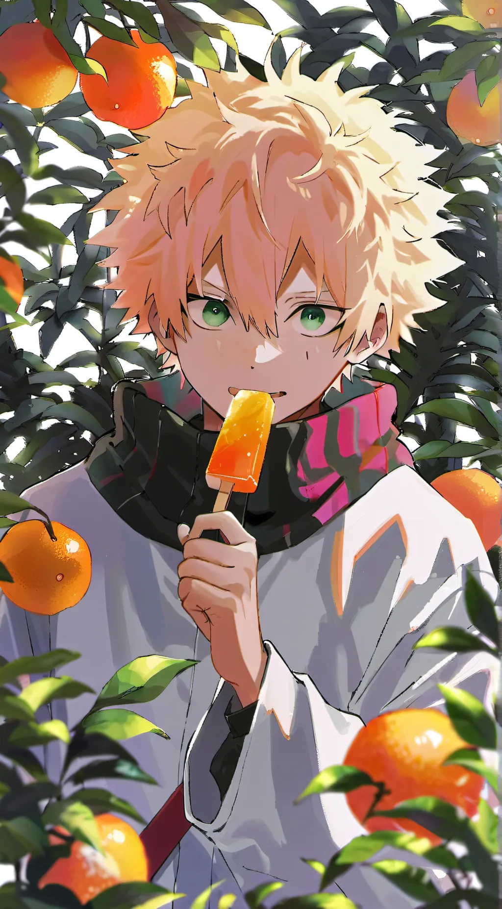 ai character: Katsuki Bakugo background