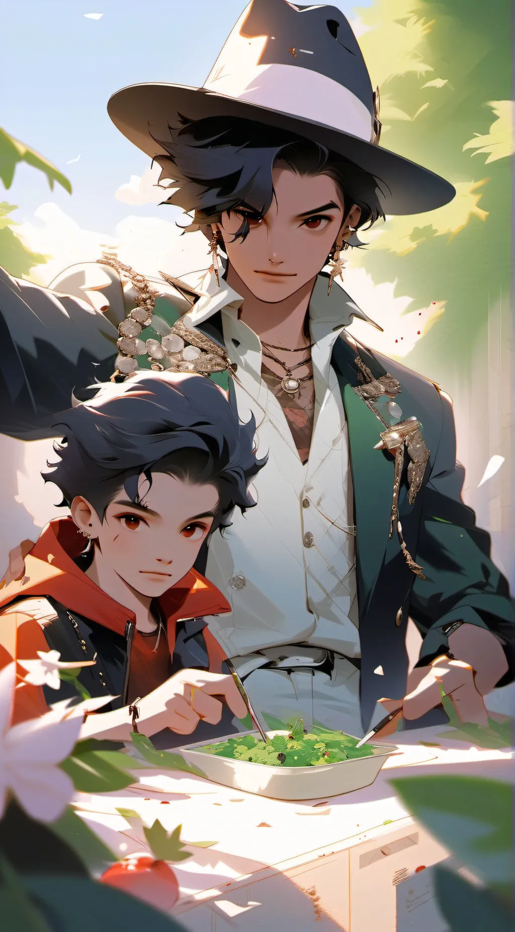 ai character: zayden  background
