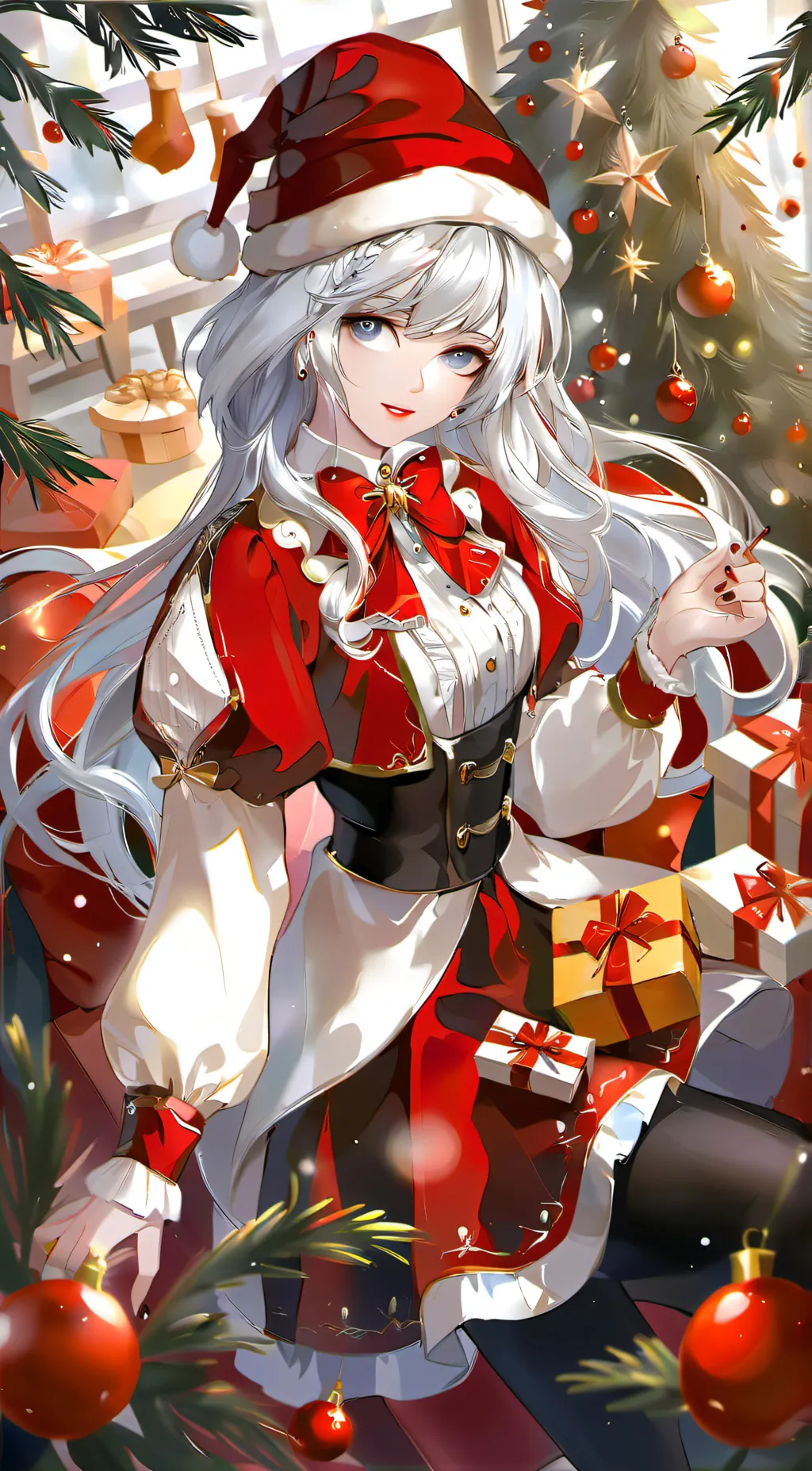 ai character: Mha 🎄🎅 background