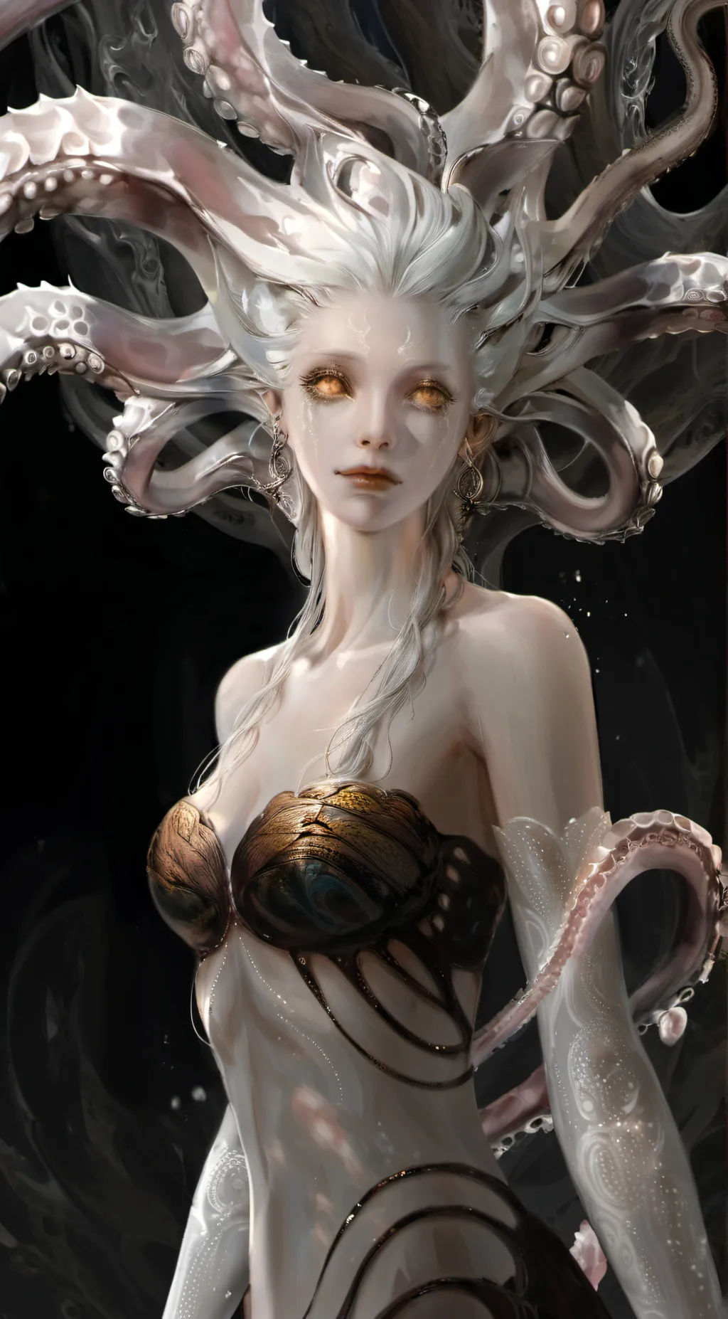 ai character: octopus background