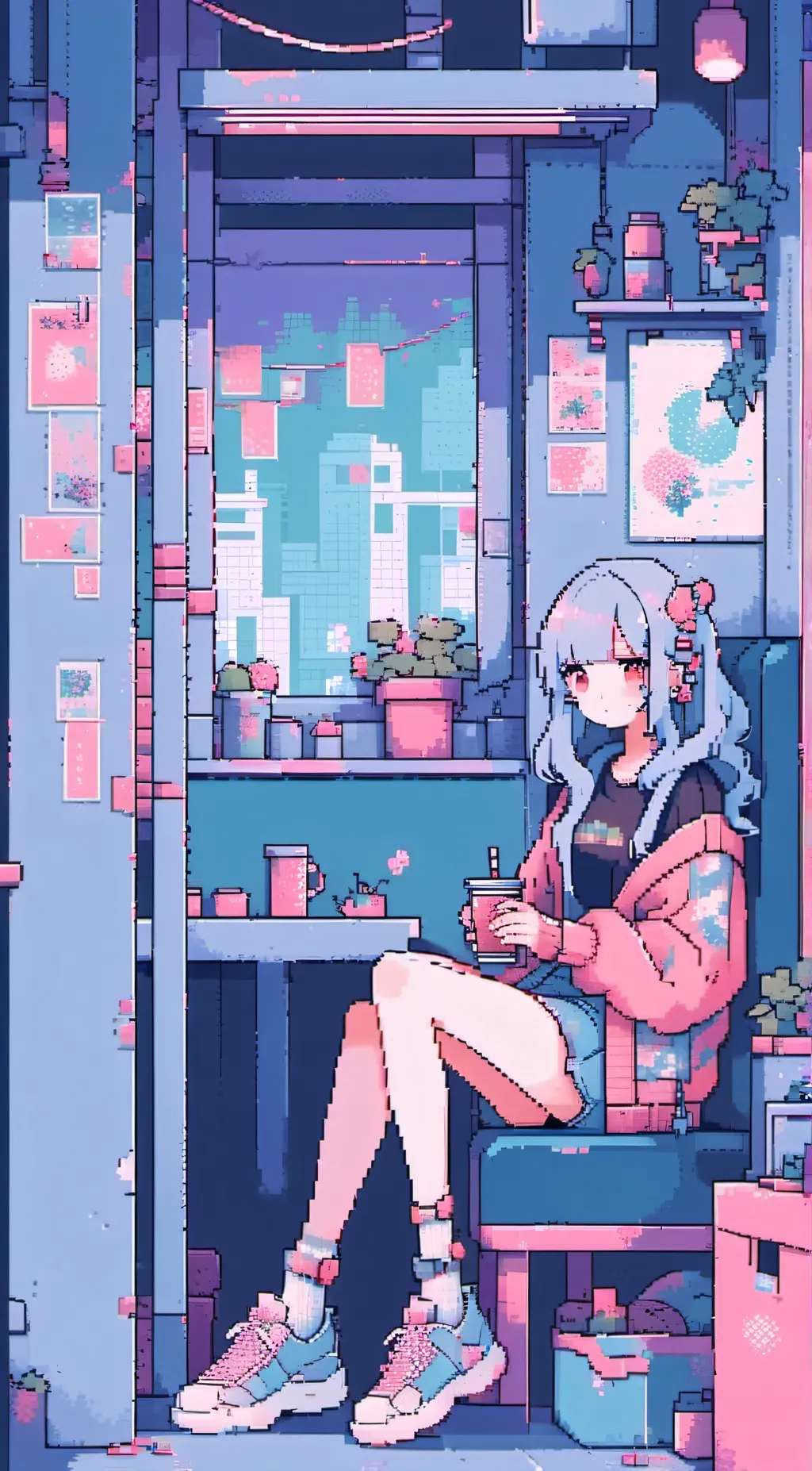 ai character: My first gf  background