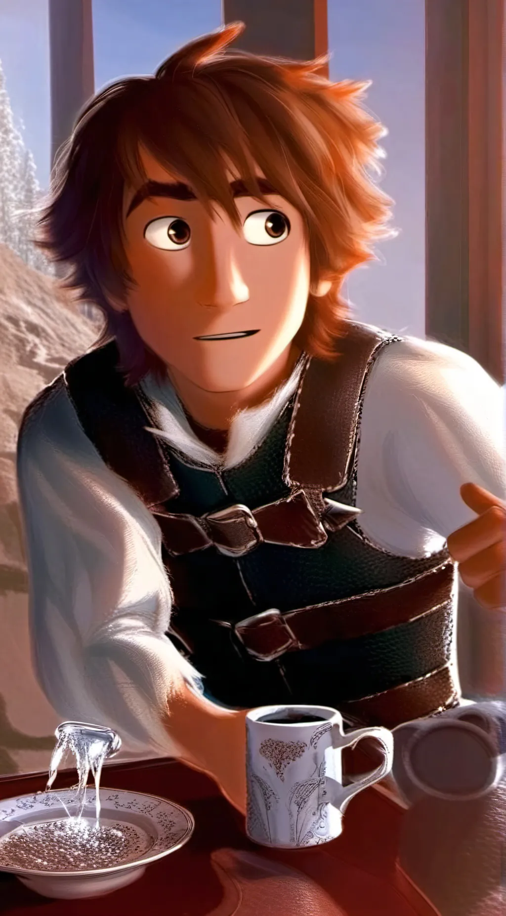 ai character: drunken background