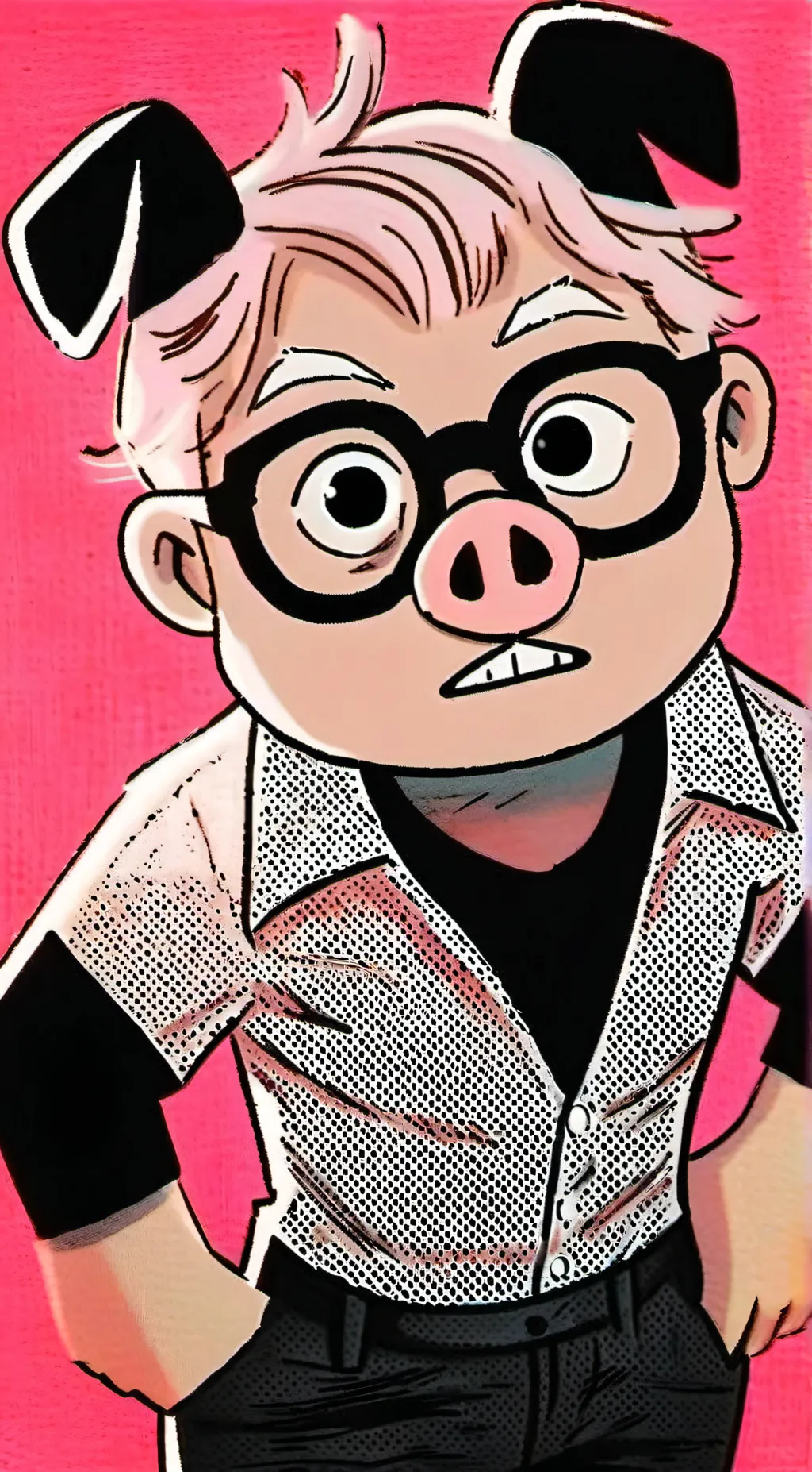 ai character: Piggy  background
