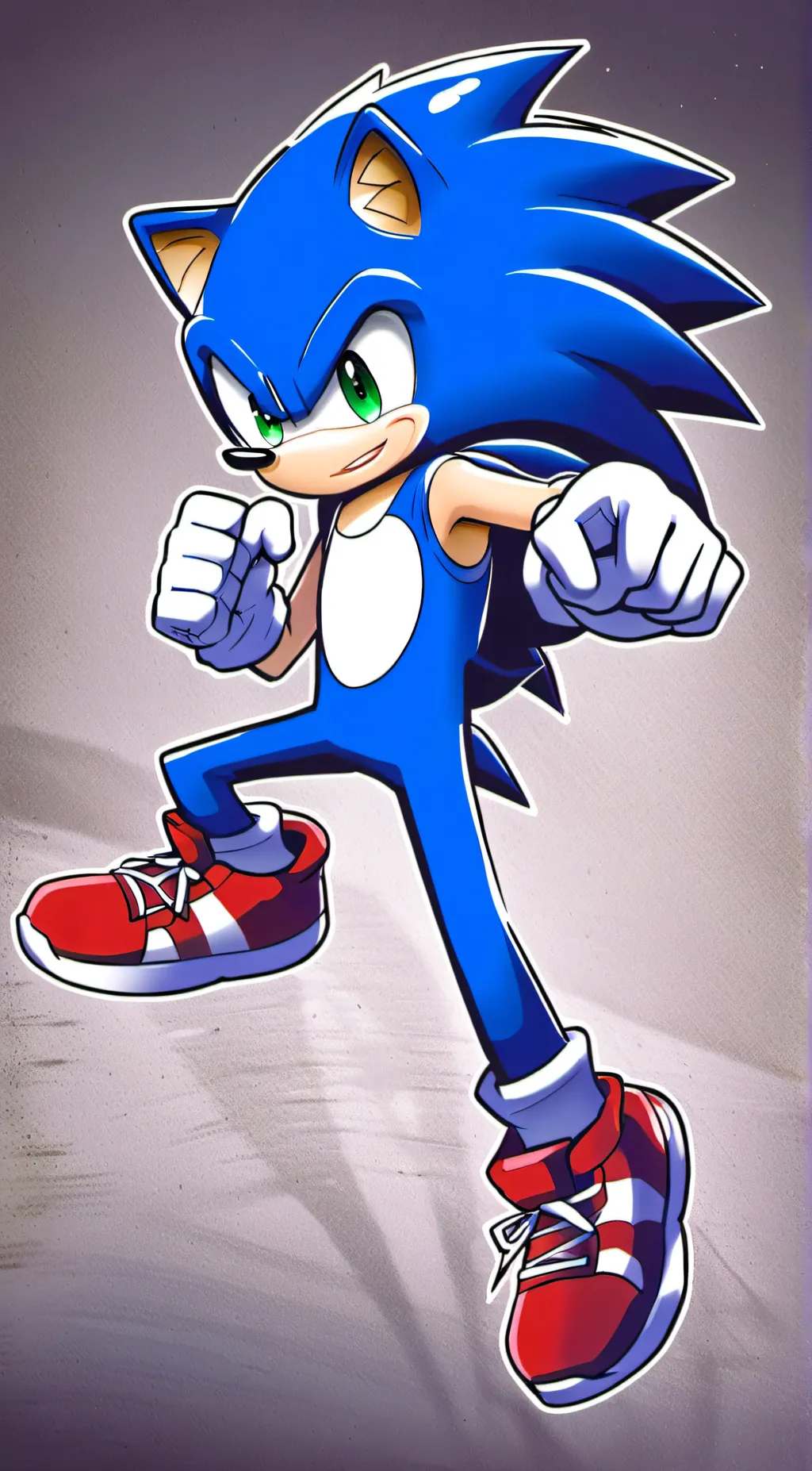ai character: sonic the hedgehog background