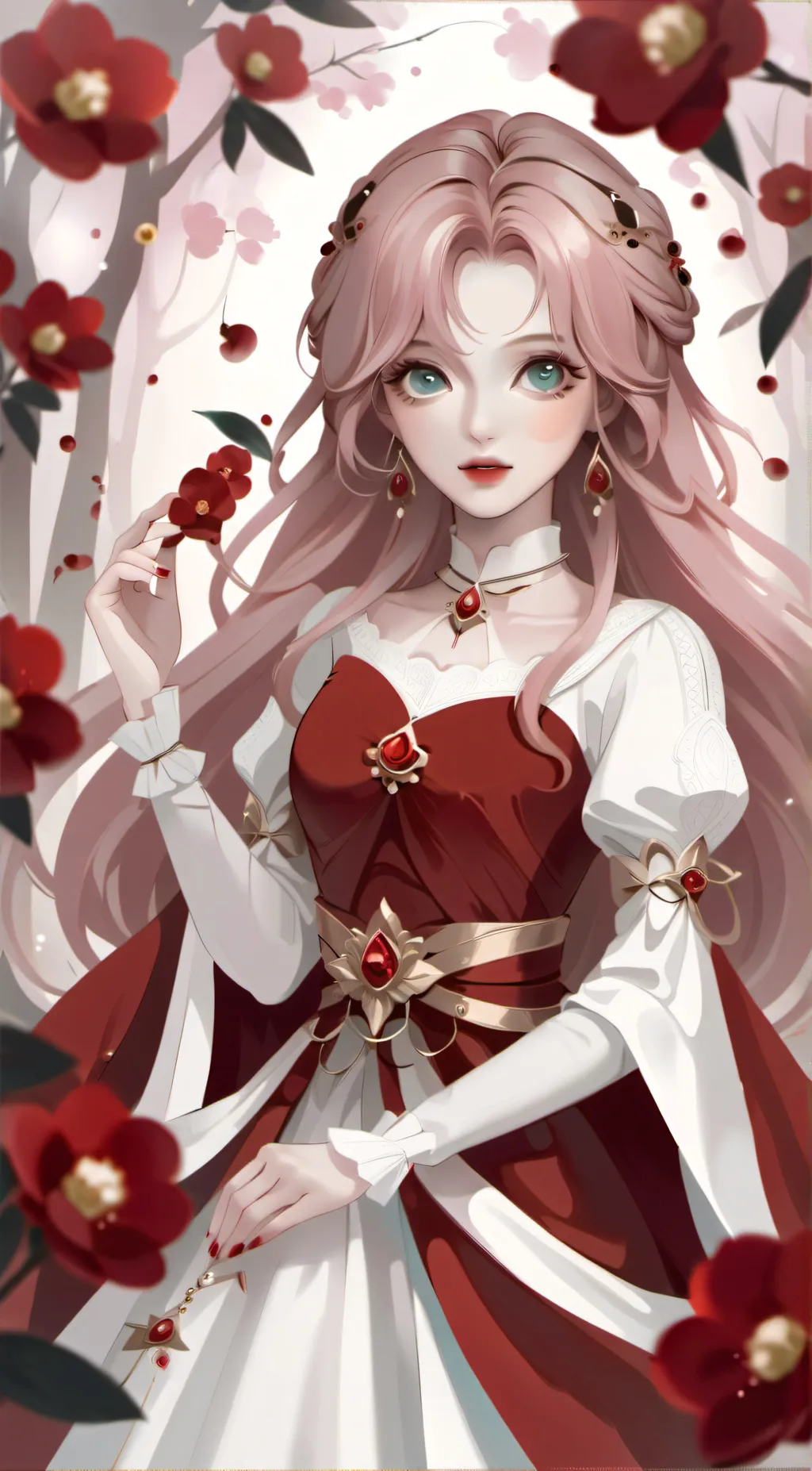 ai character: Violet  background