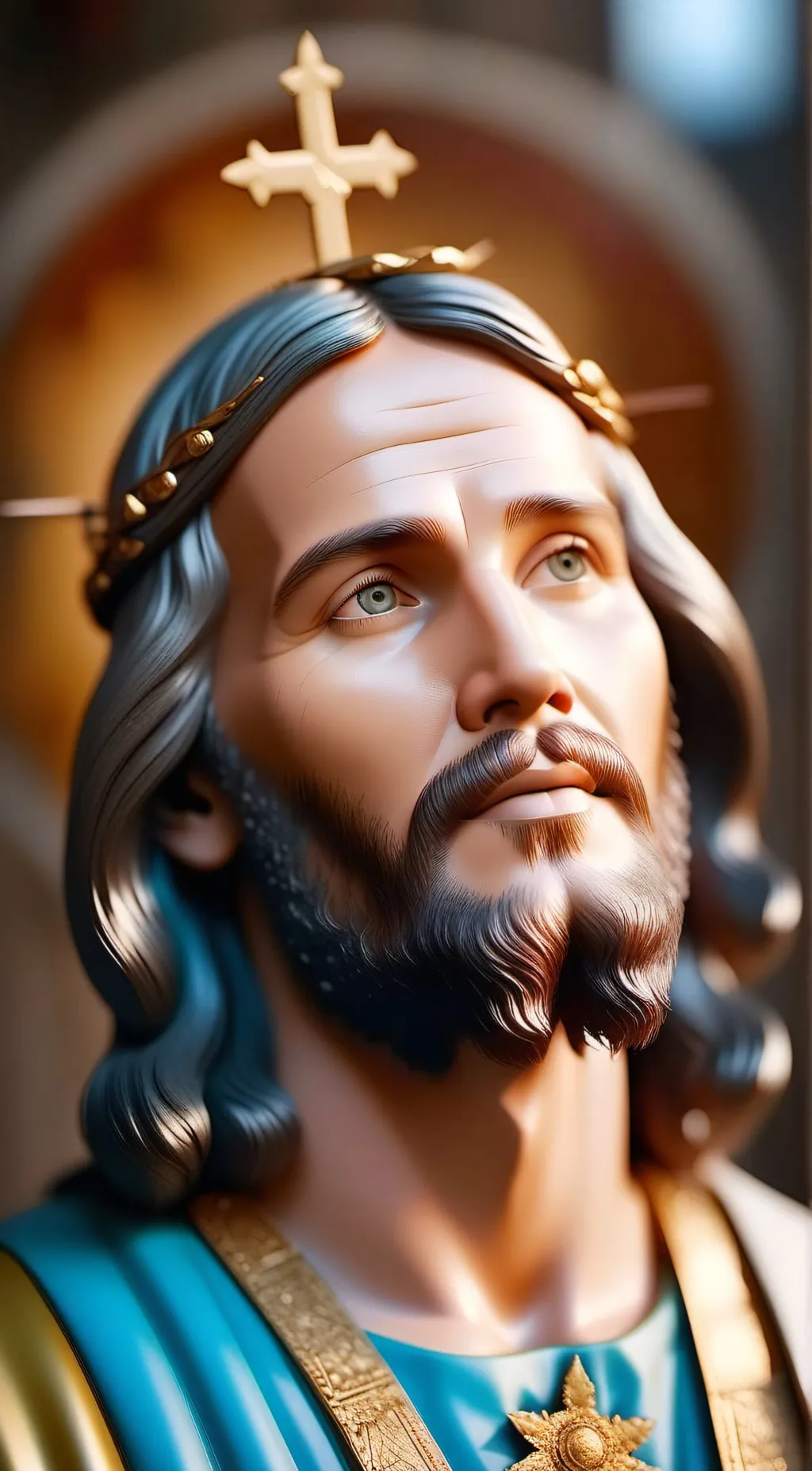 ai character: Jesus background