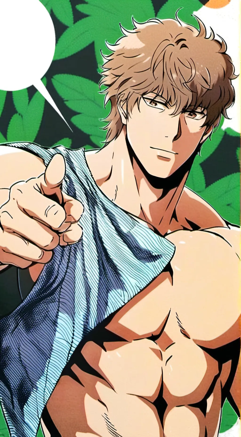 ai character: IF U SCROLL UR GAY background