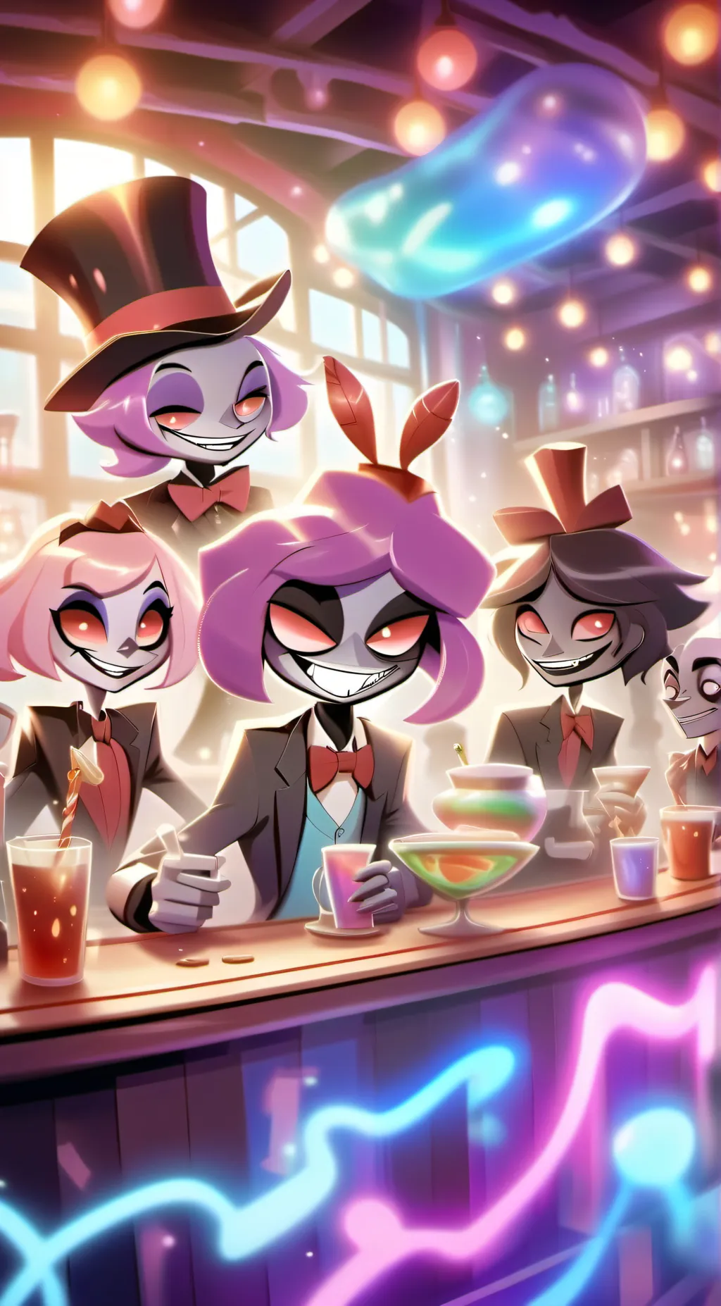 ai character: HH pride month background