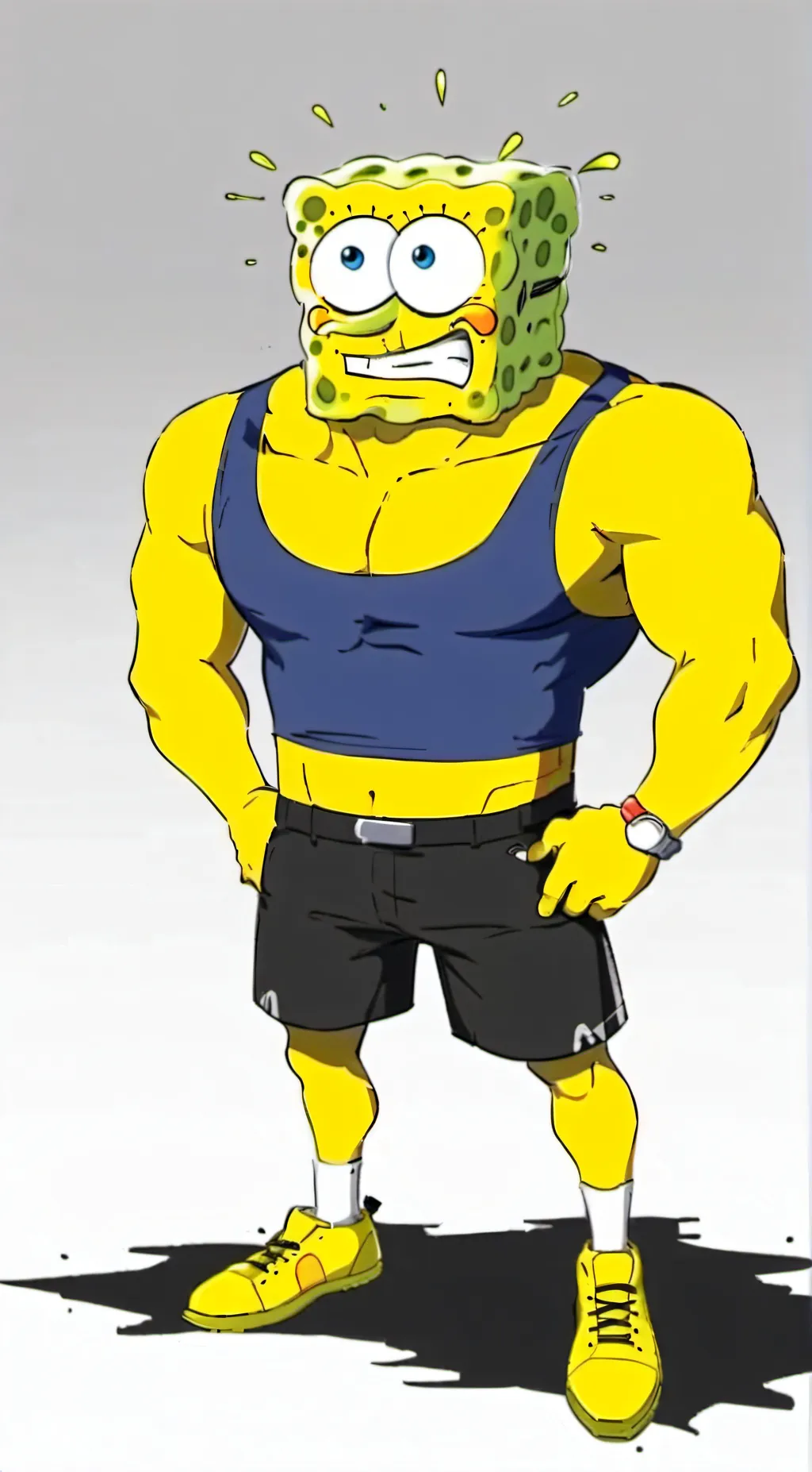 ai character: SpongeBob background