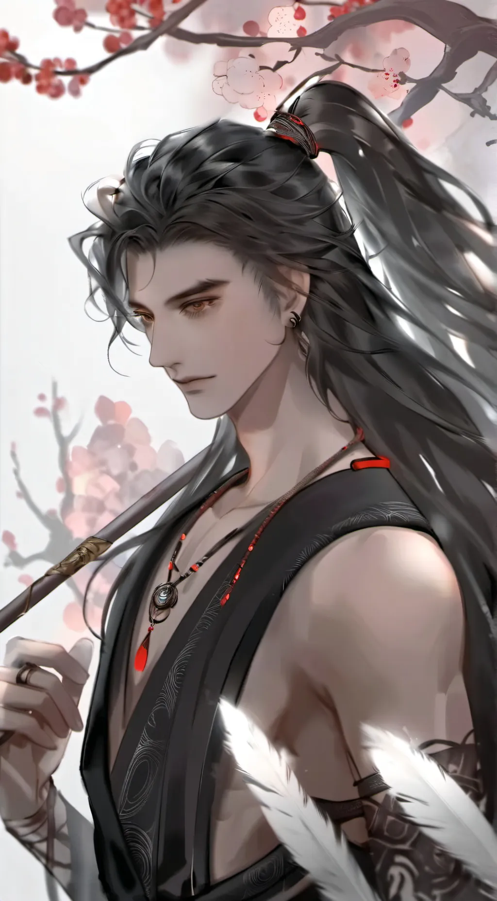 ai character: blackstick figer  background