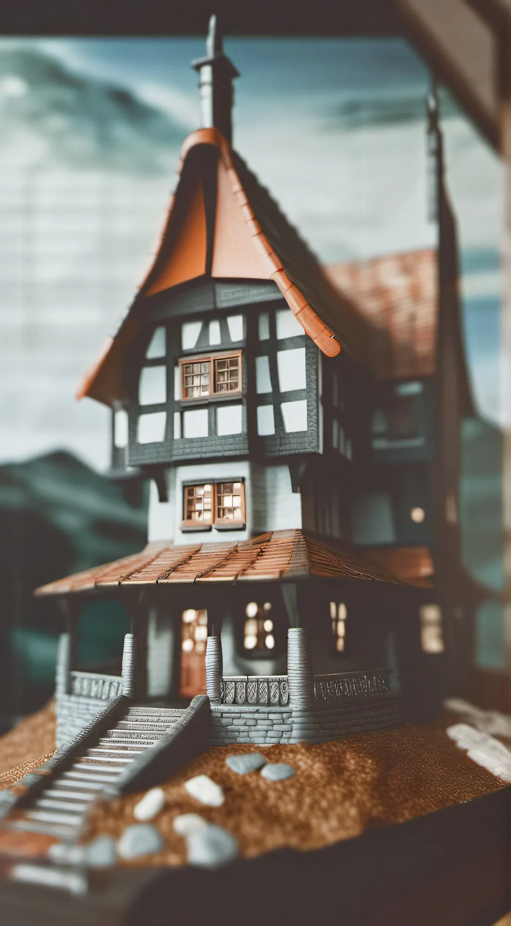 ai character: The Weasley Burrow background