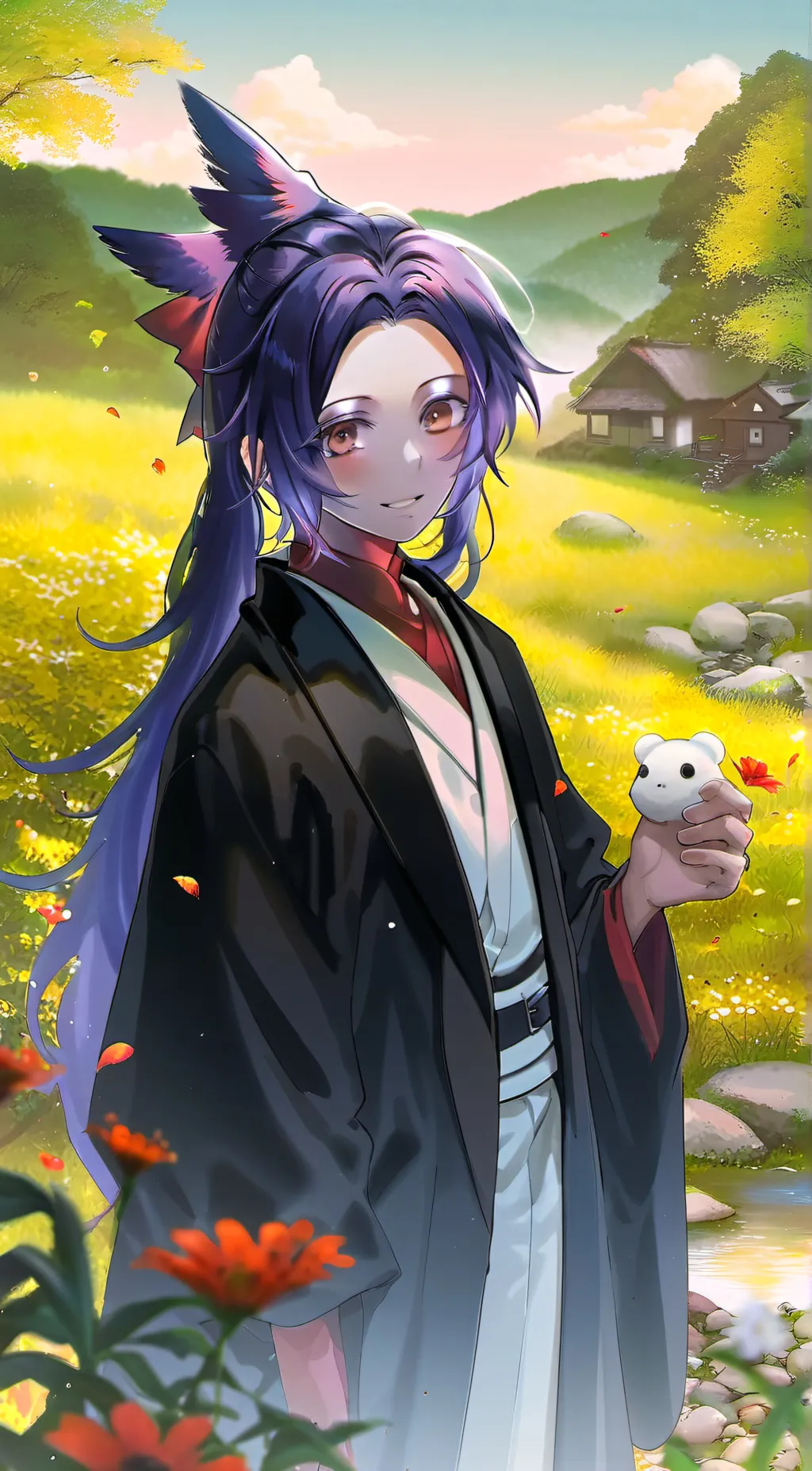 ai character: Hashiras and Muzan background