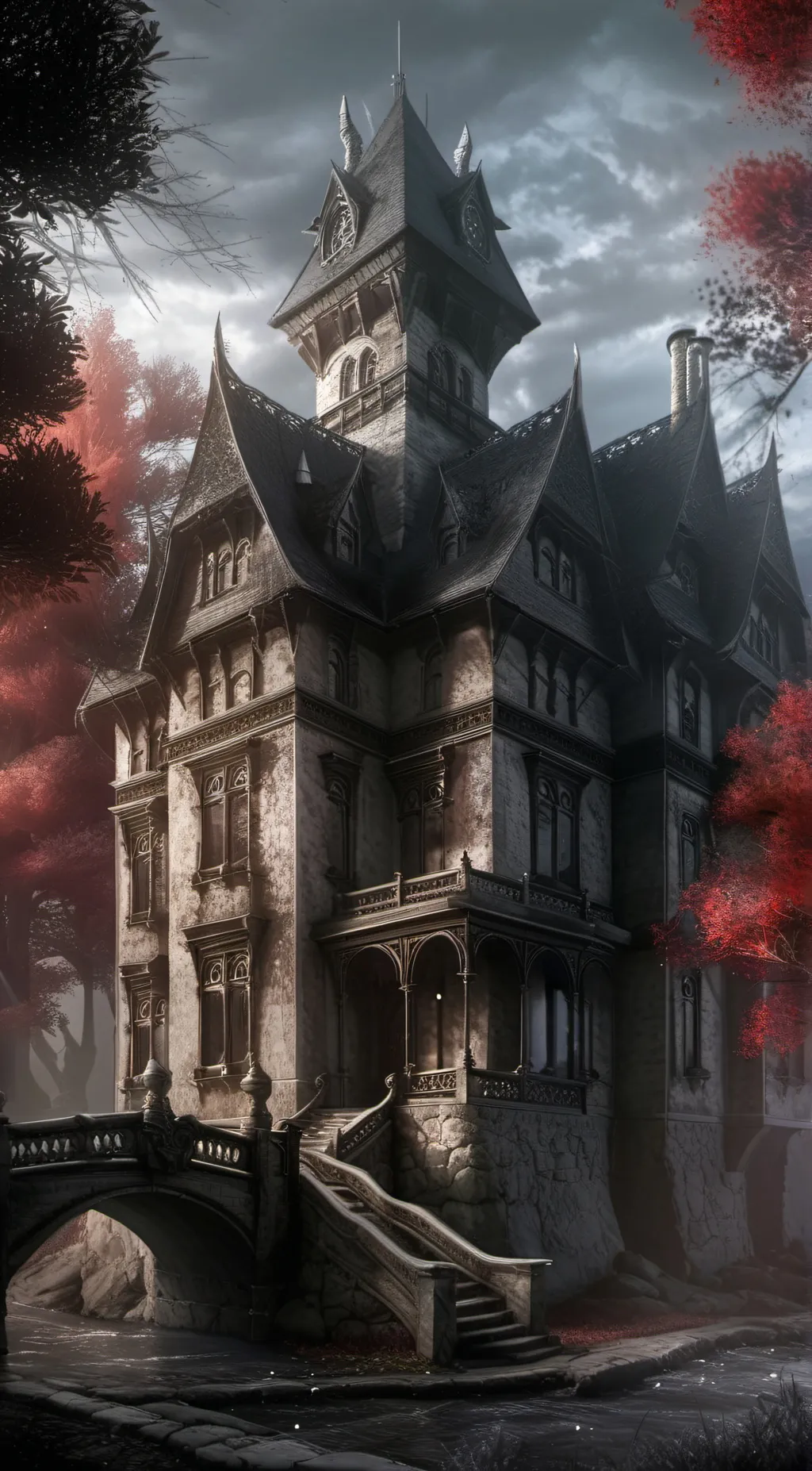 ai character: Malfoy Mansion background