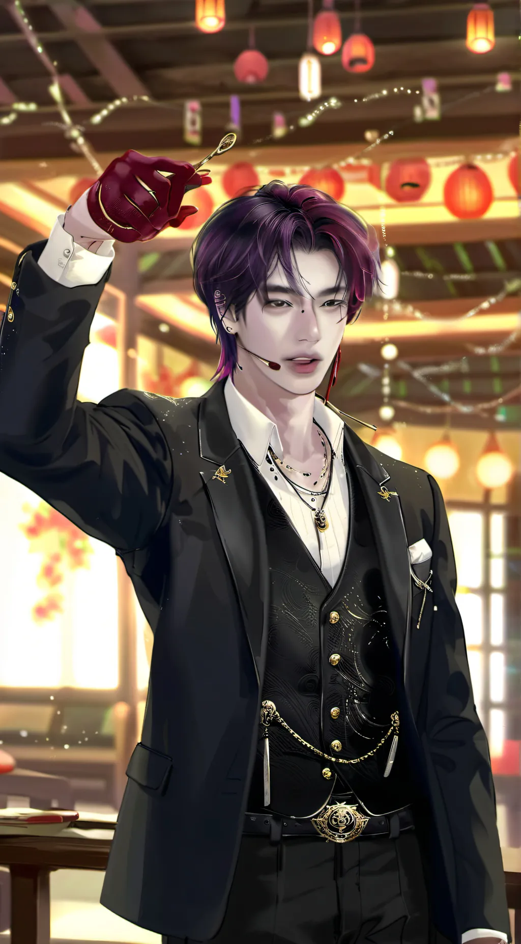 ai character: hyunjin skz background