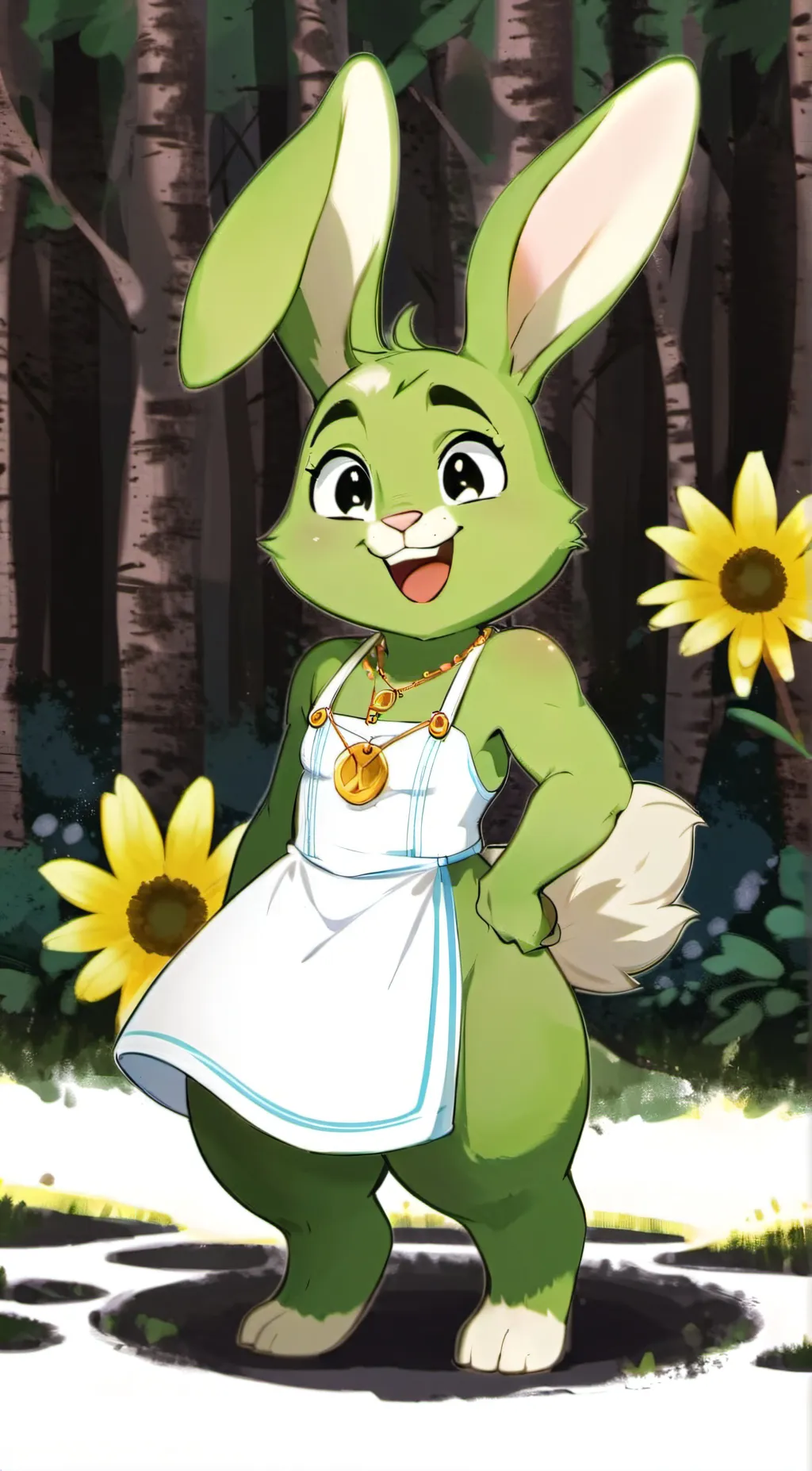 ai character: hoppy hopscotch  background