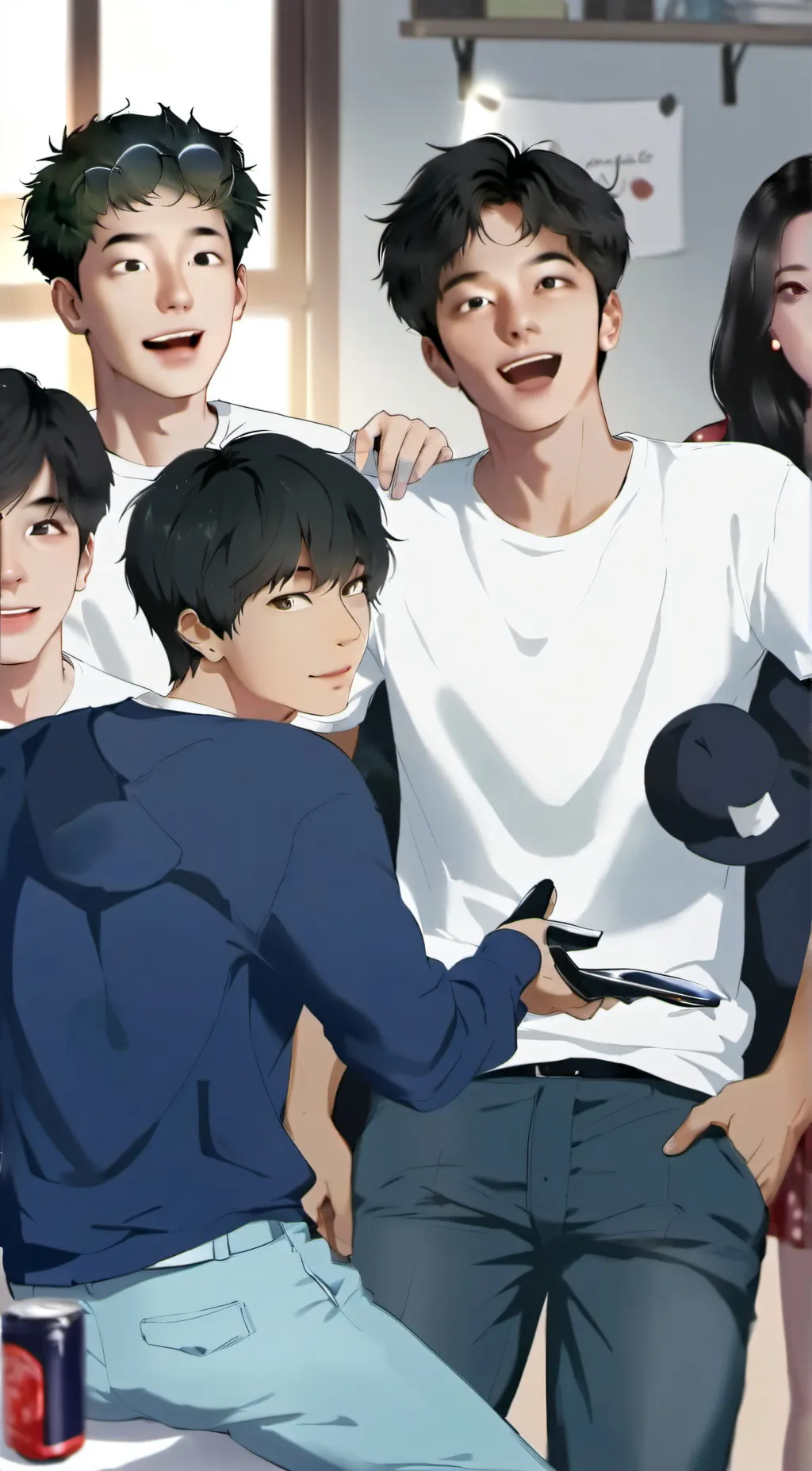 ai character: group  background