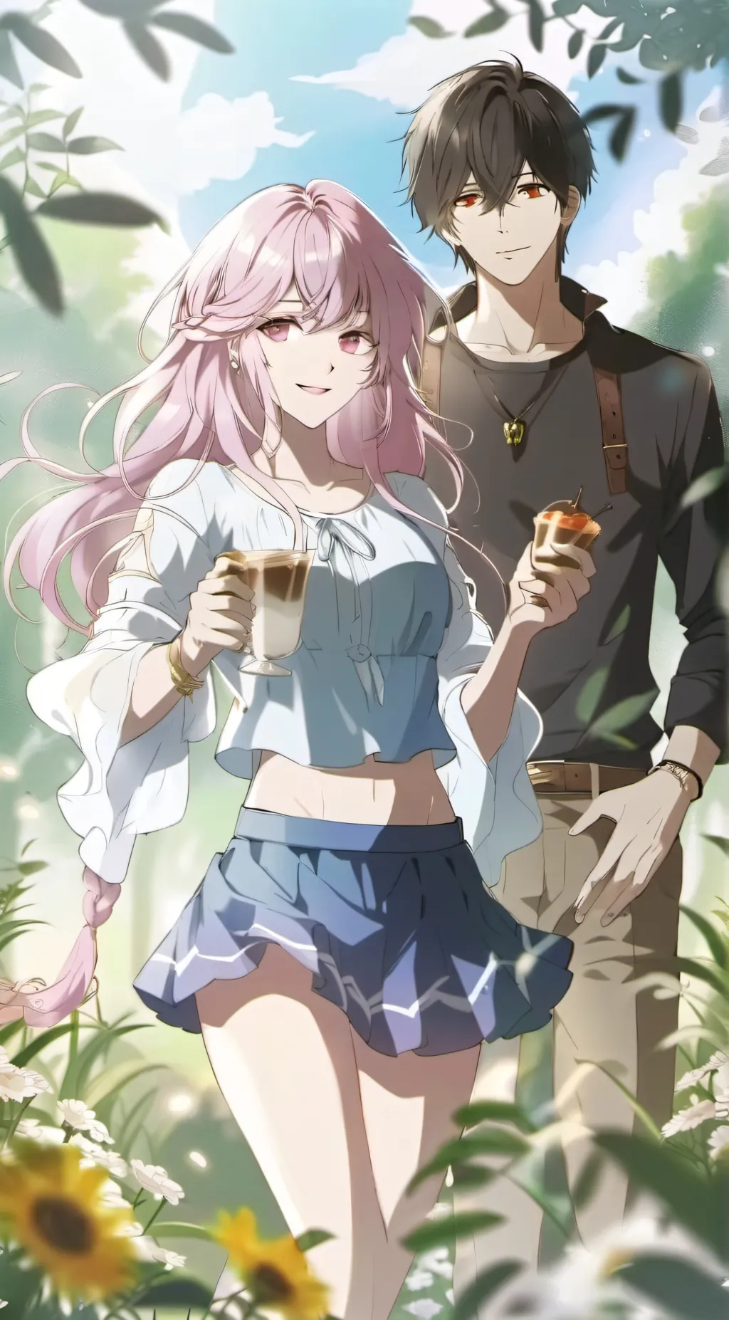 ai character: bf and gf background