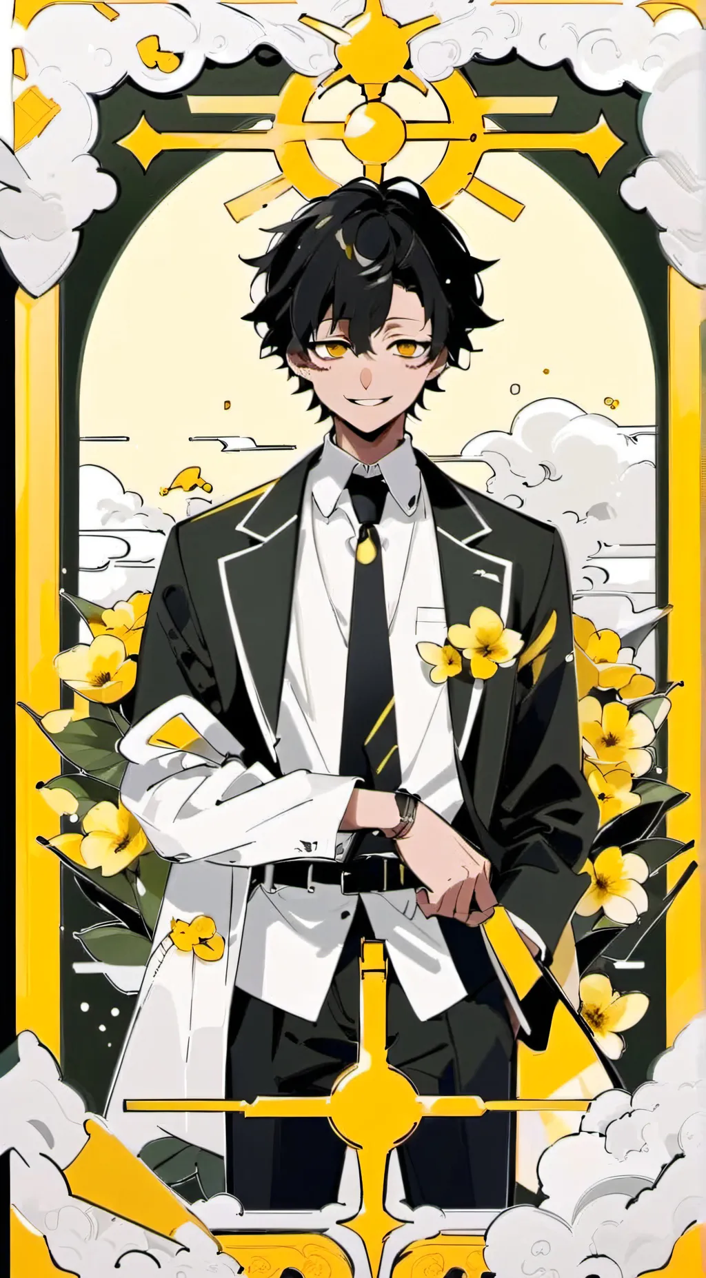 ai character: Wily,noah,night  background