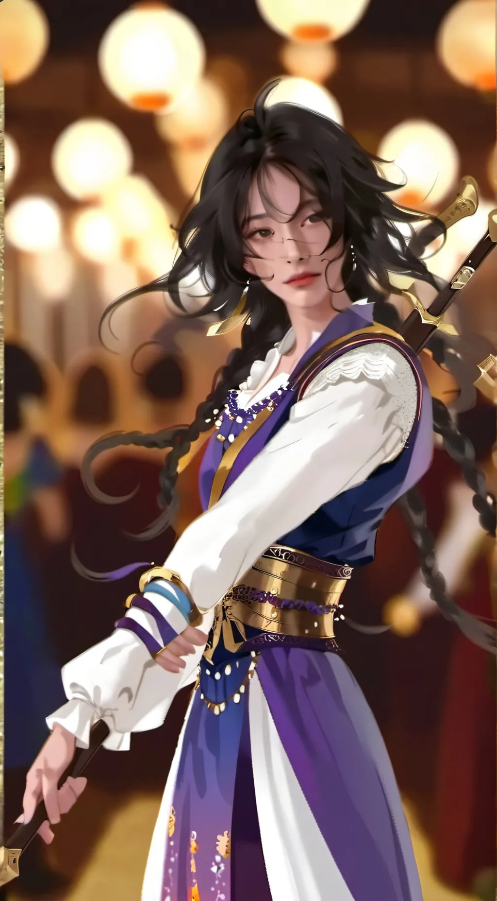 ai character: Viola  background