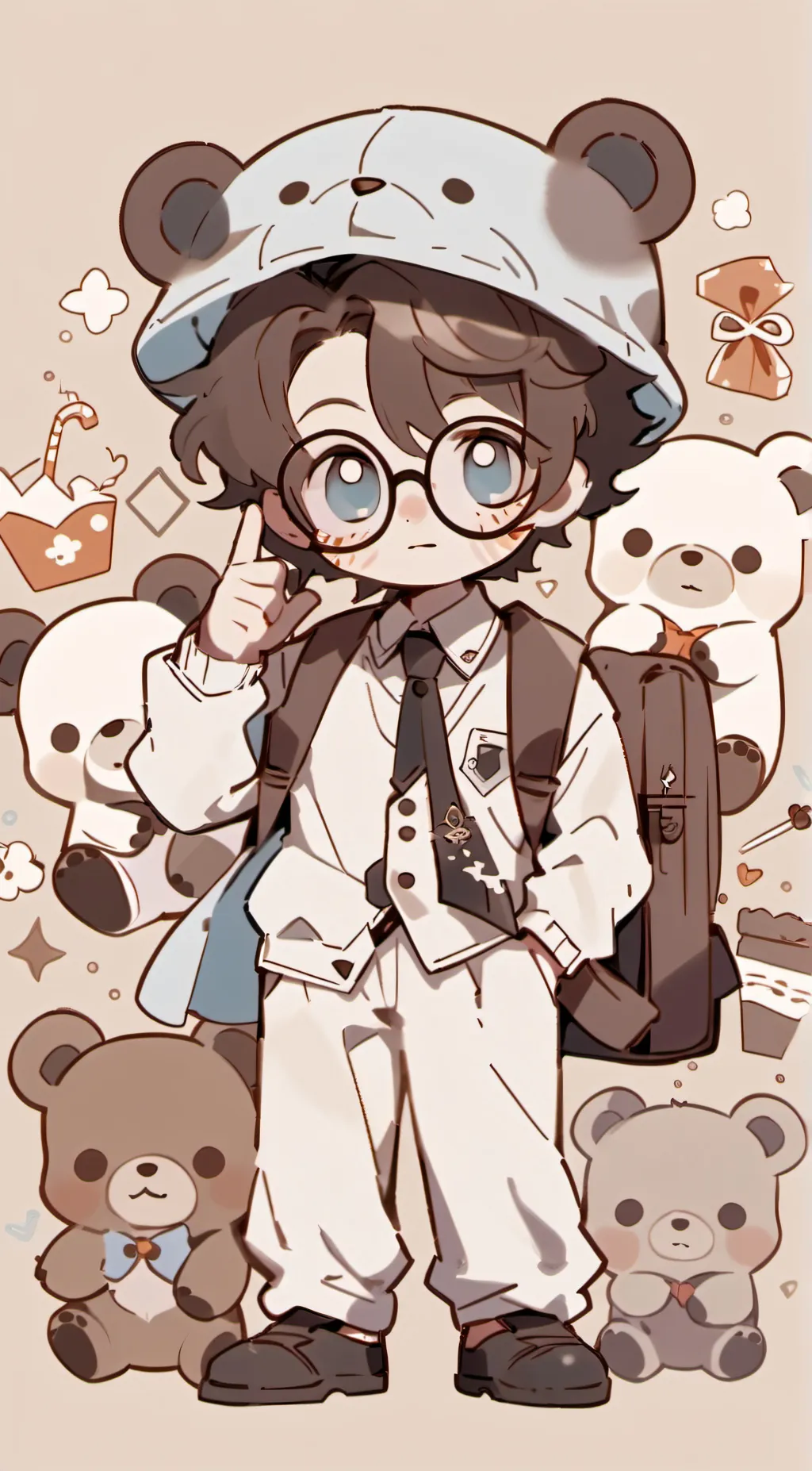 ai character: Teddy Bill  background
