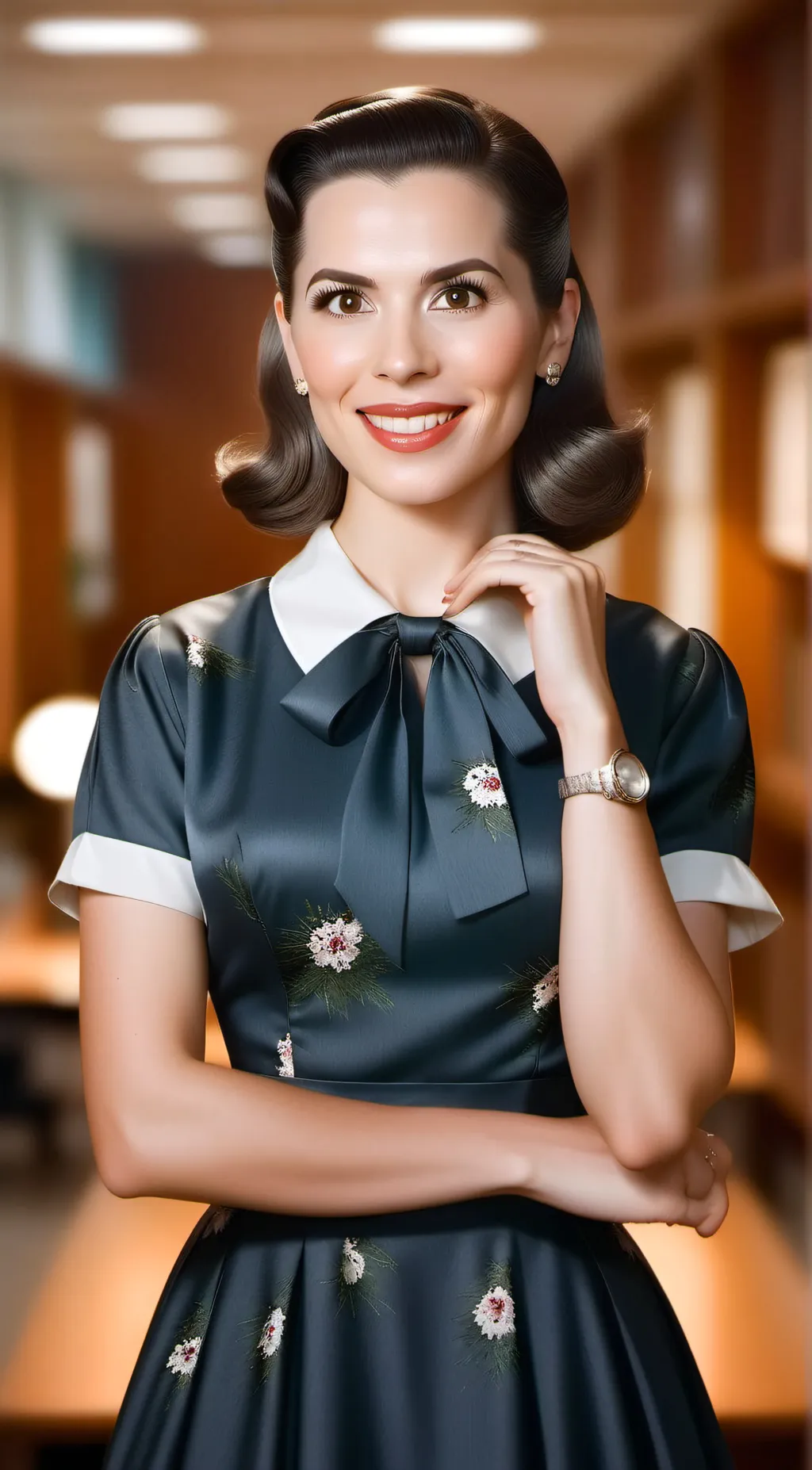 ai character: Peggy Carter  background