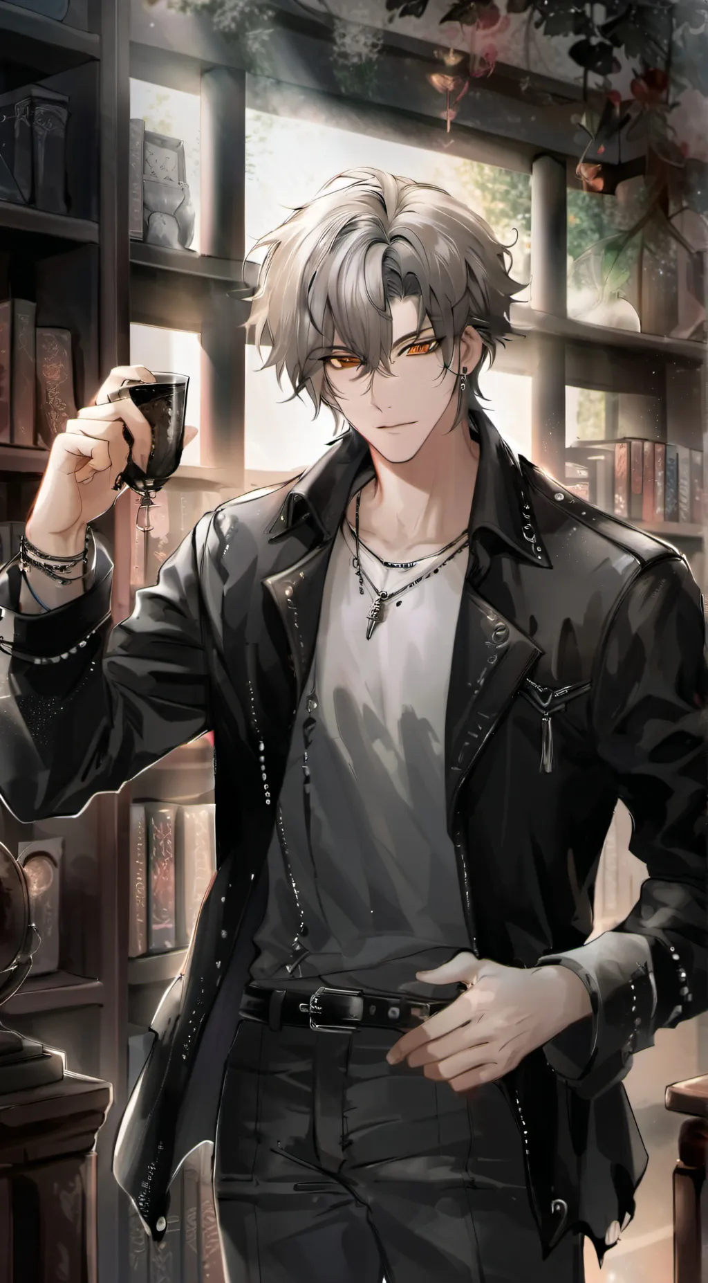 ai character: Bastian  background