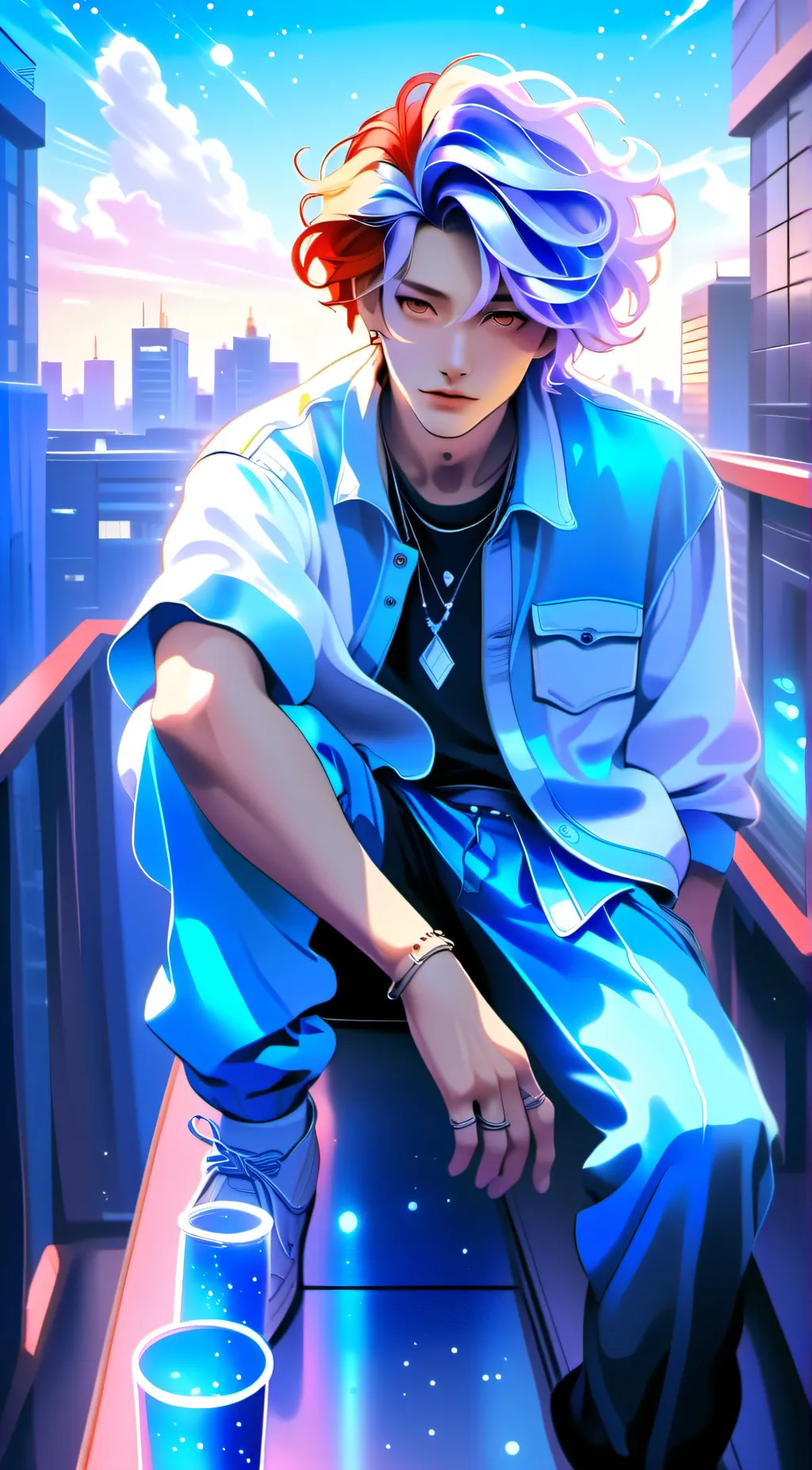 ai character: All-seeing "К"  background