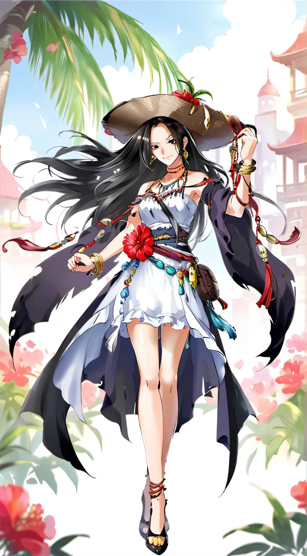 ai character: Boa Hancock  background